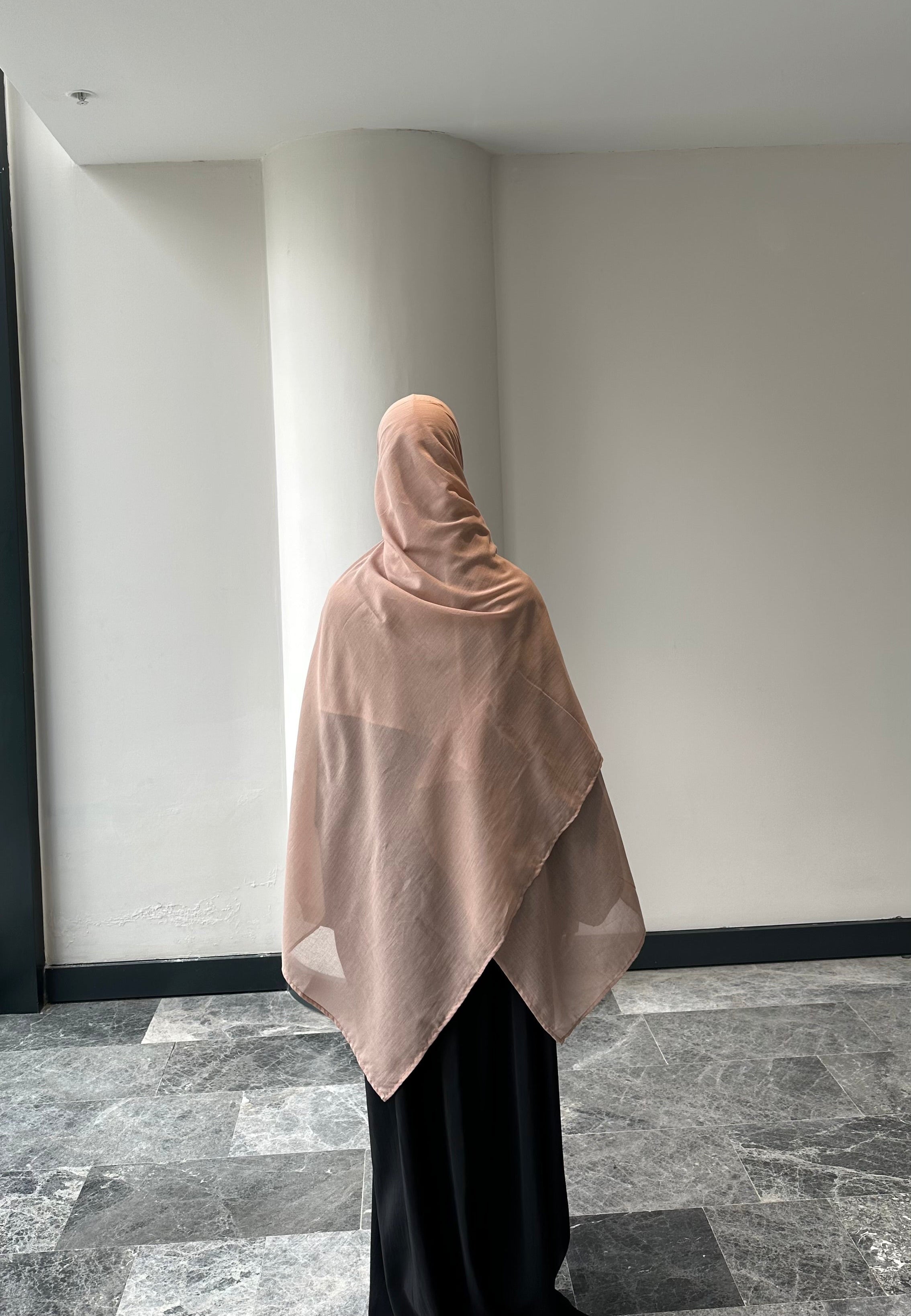 Saf pamuk şal -pudra