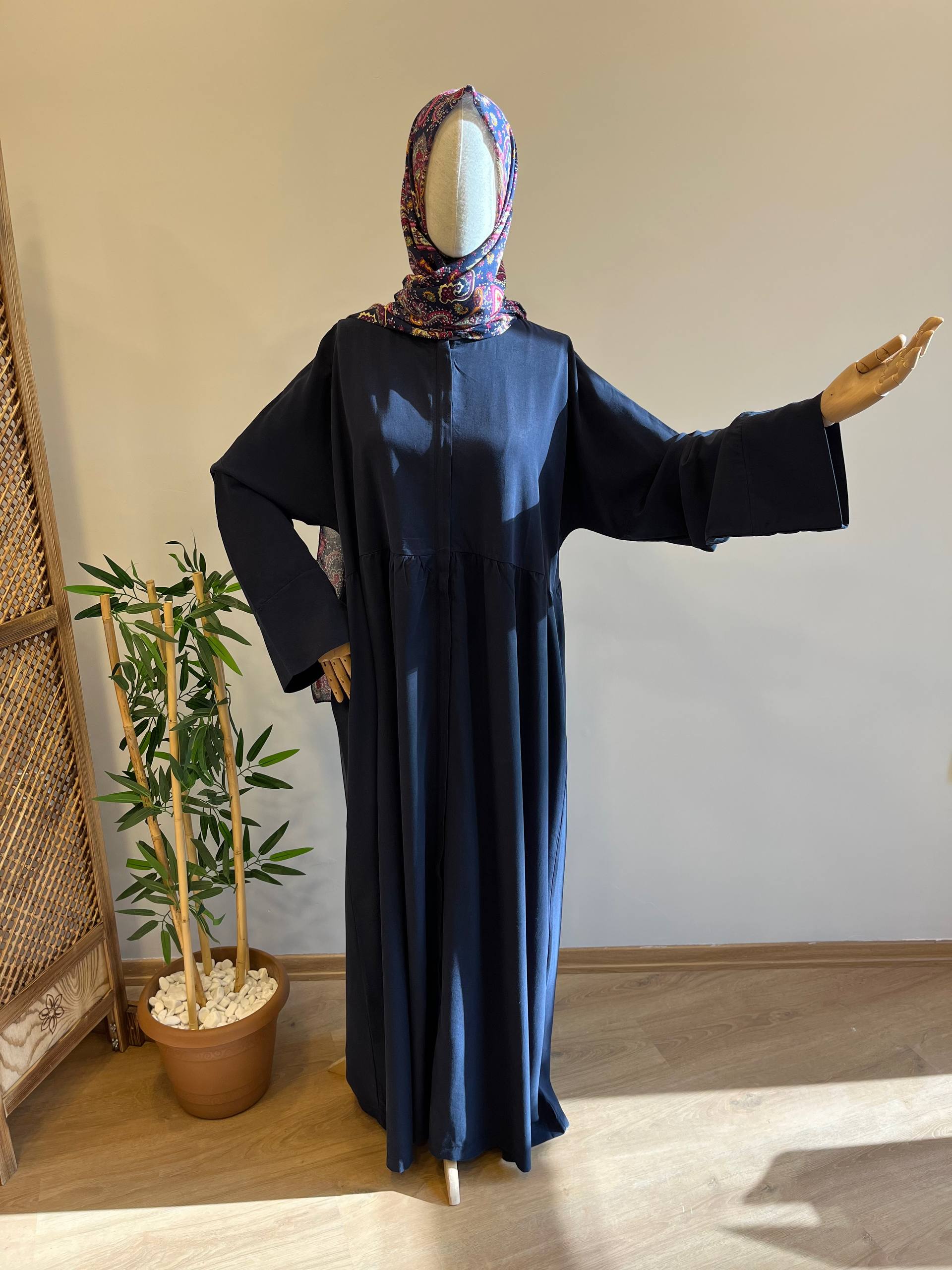 Tensel kupra robalı ferace - lacivert