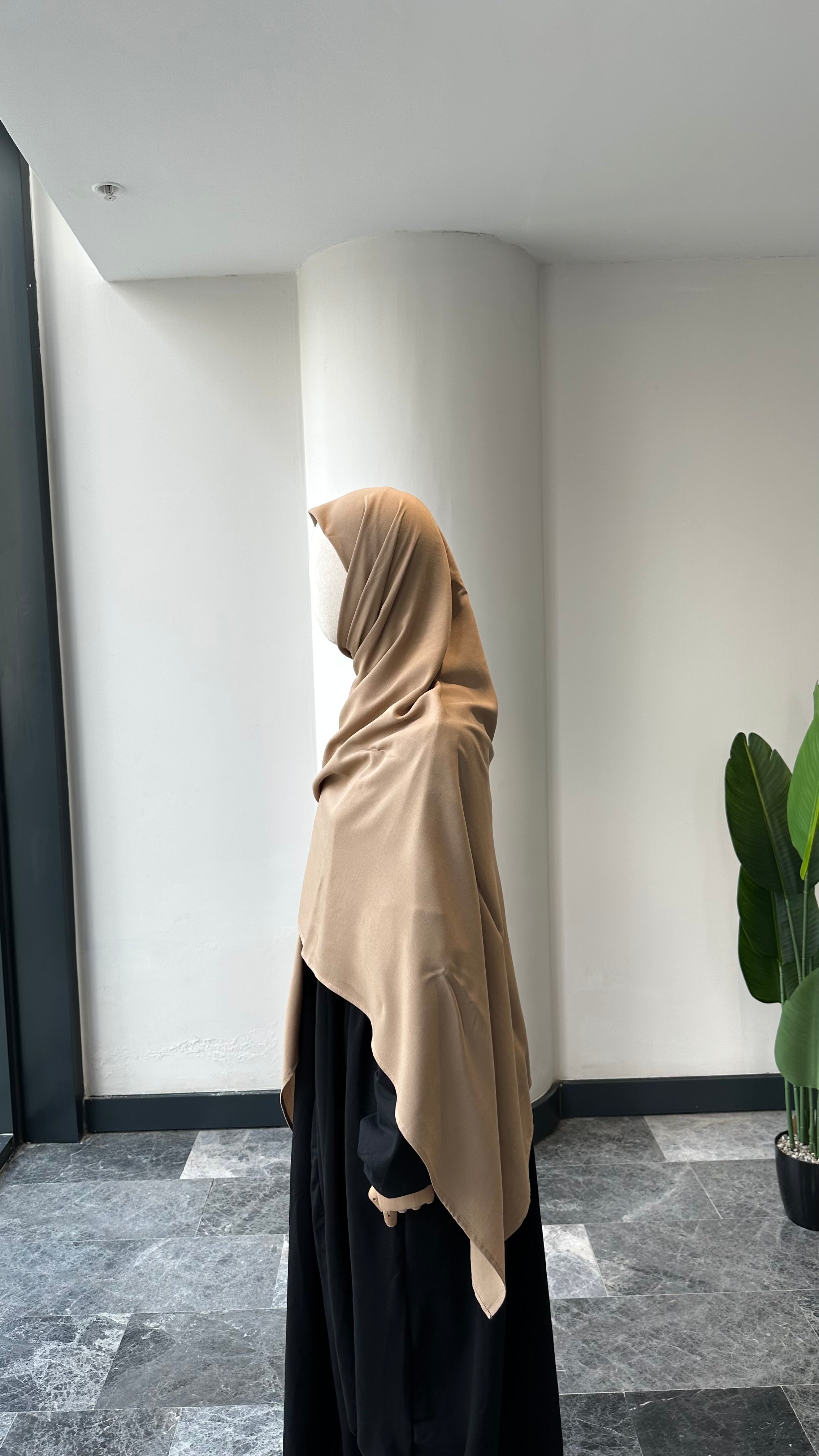 Bambu Viskon-Eşarp/Latte 140 cm