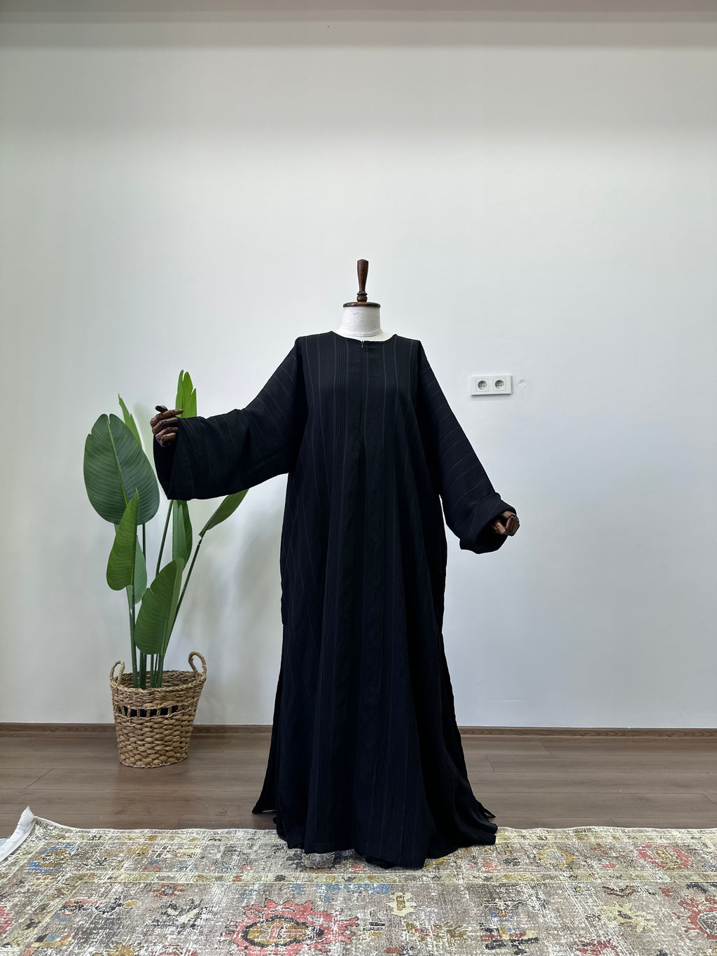 Lal Abaya / Siyah - Tensel Kupra