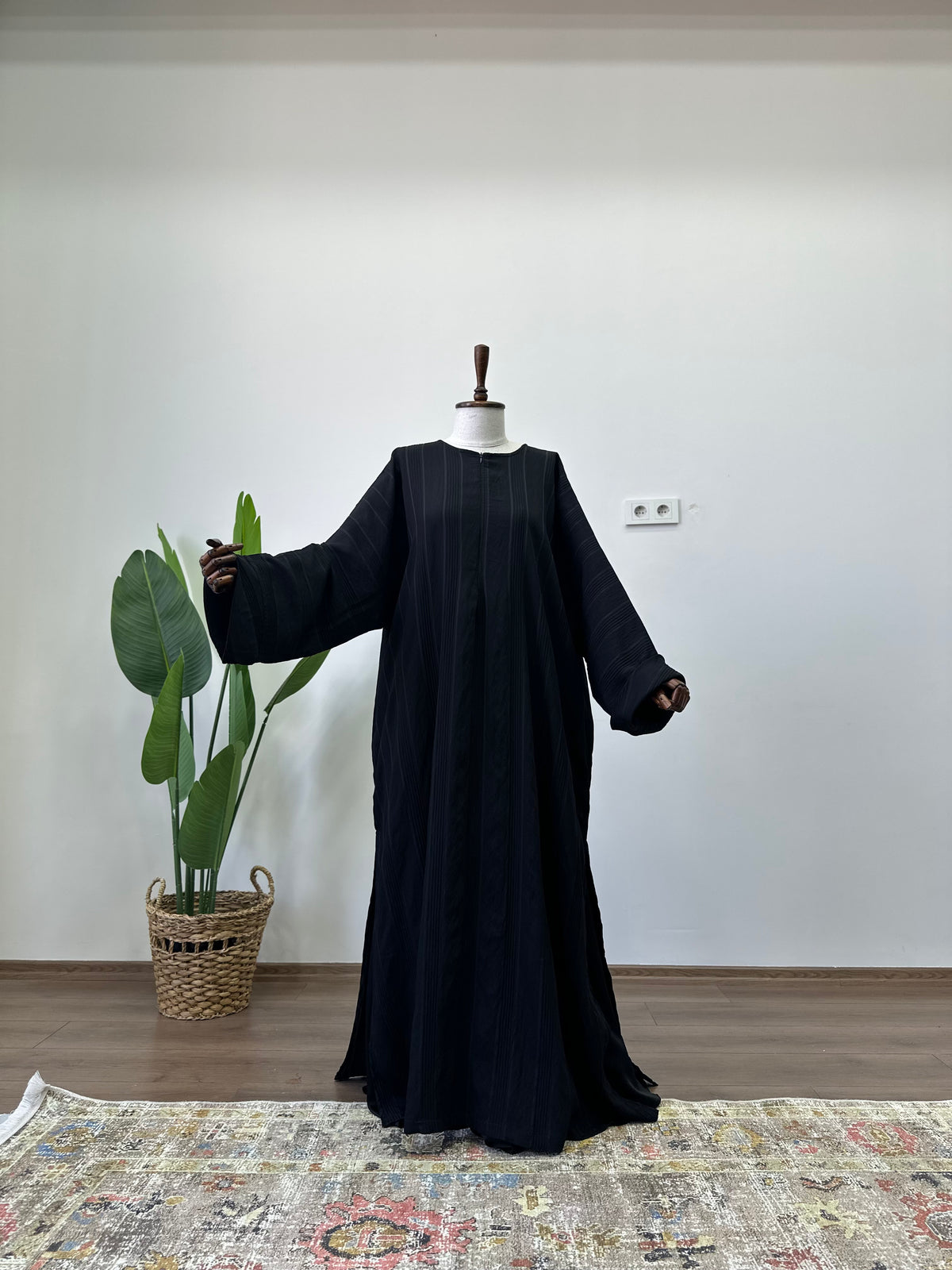 Lal Abaya / Siyah - Tensel Kupra