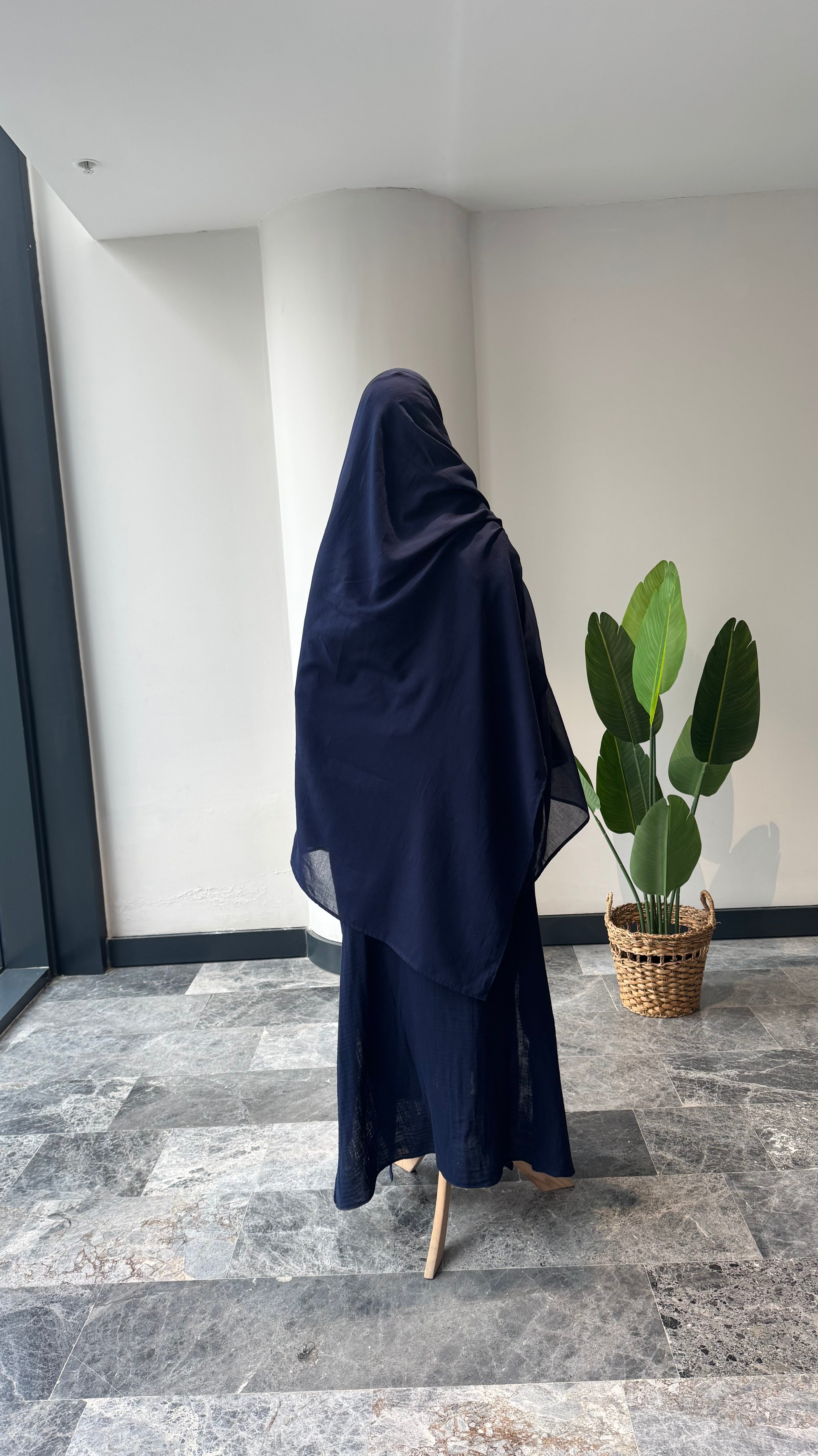 Mekka takım lacivert - şalvarlı | fermuarlı