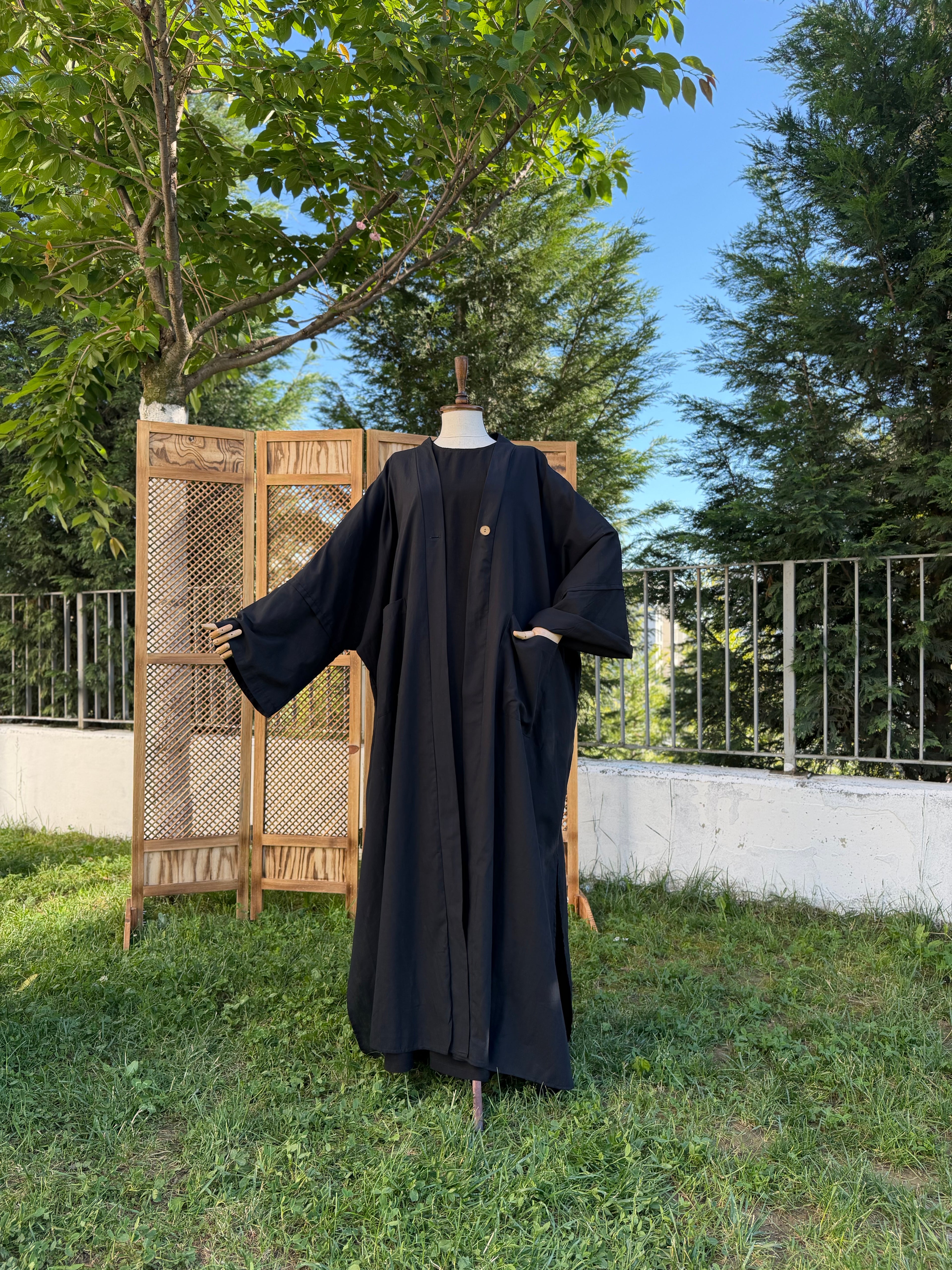 Hüma abaya - siyah