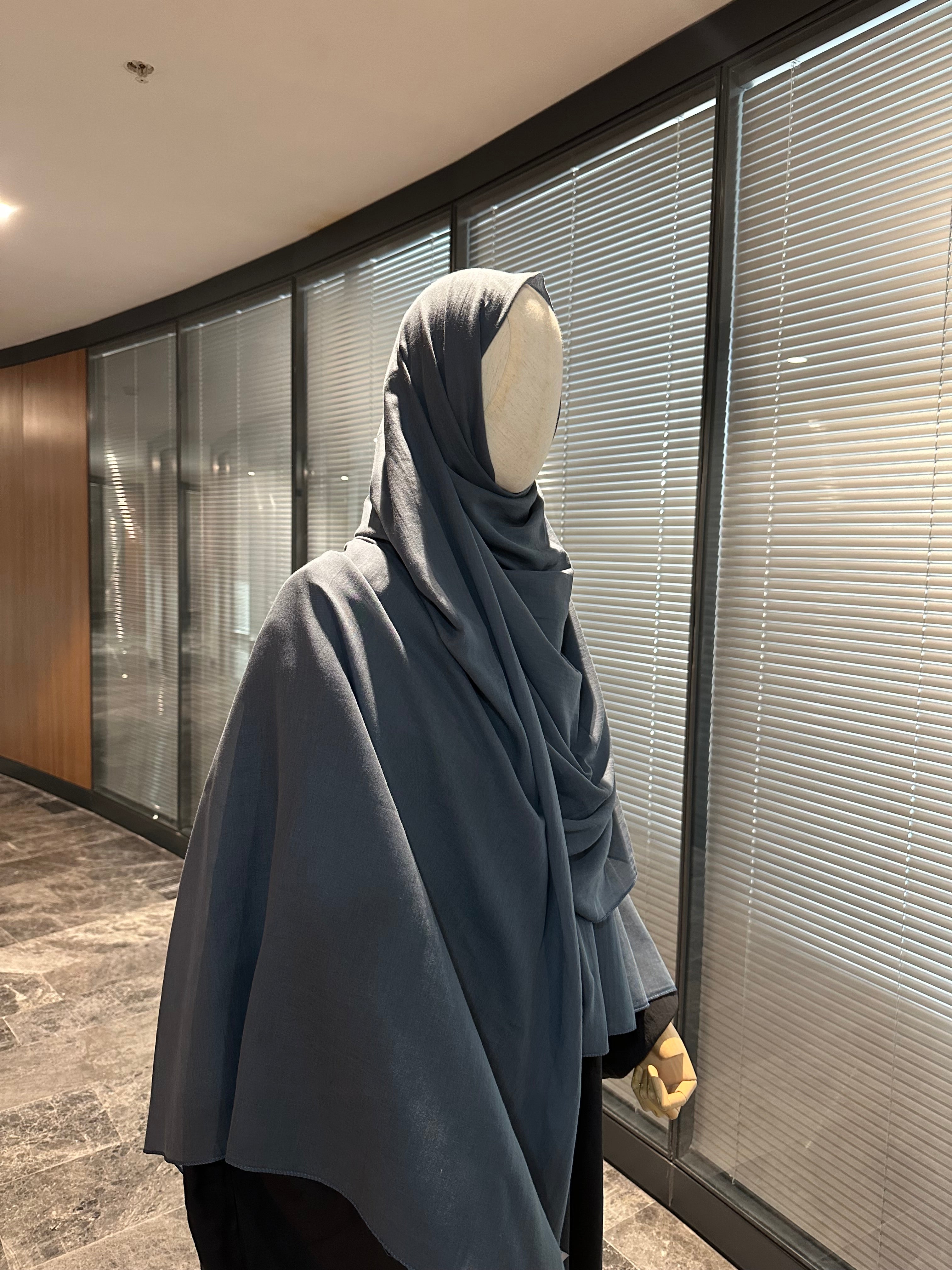 Pamuk şal - antrasit