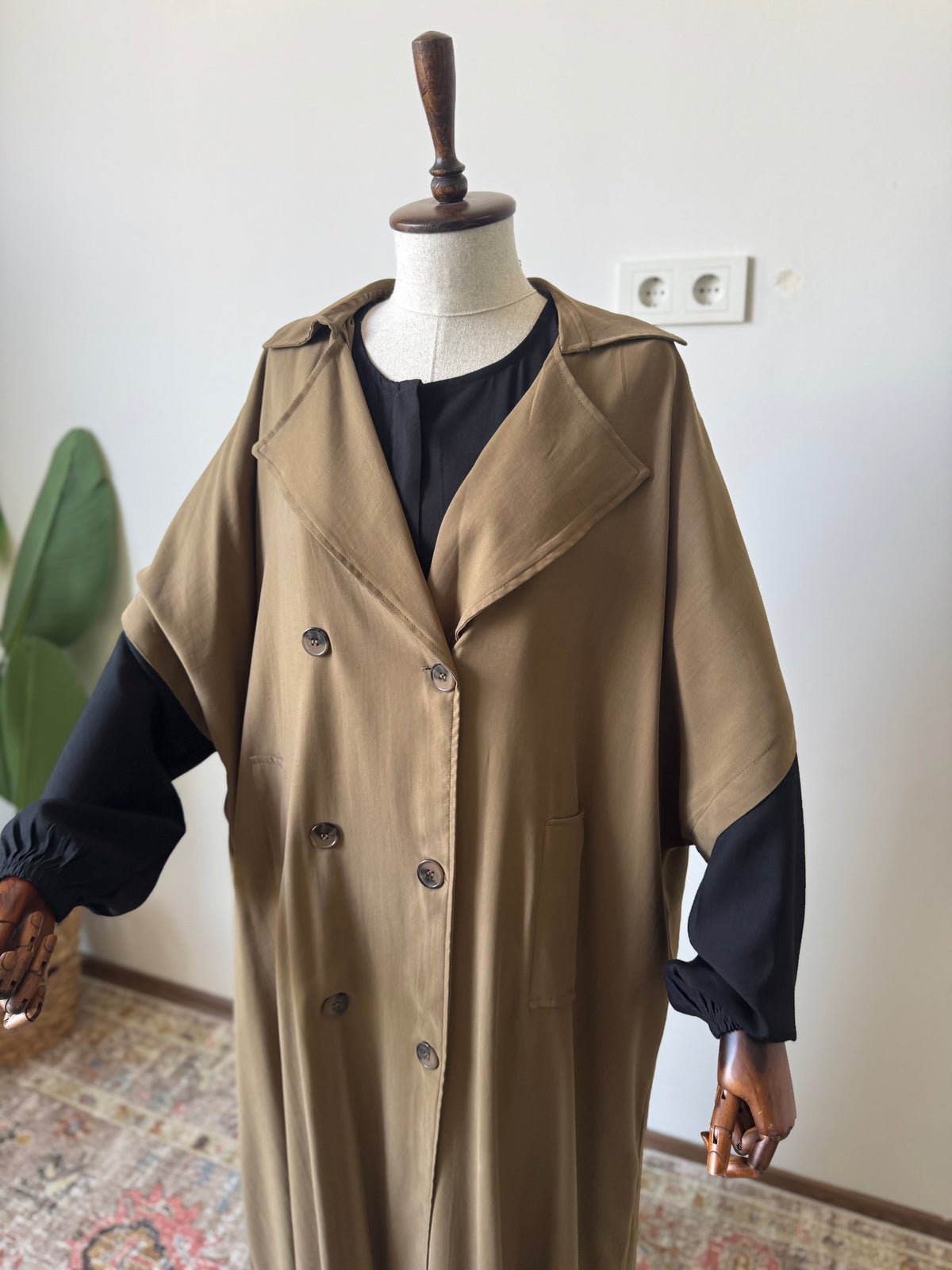 Tensel Pamuk Gabardin/ Trench Panço- Haki