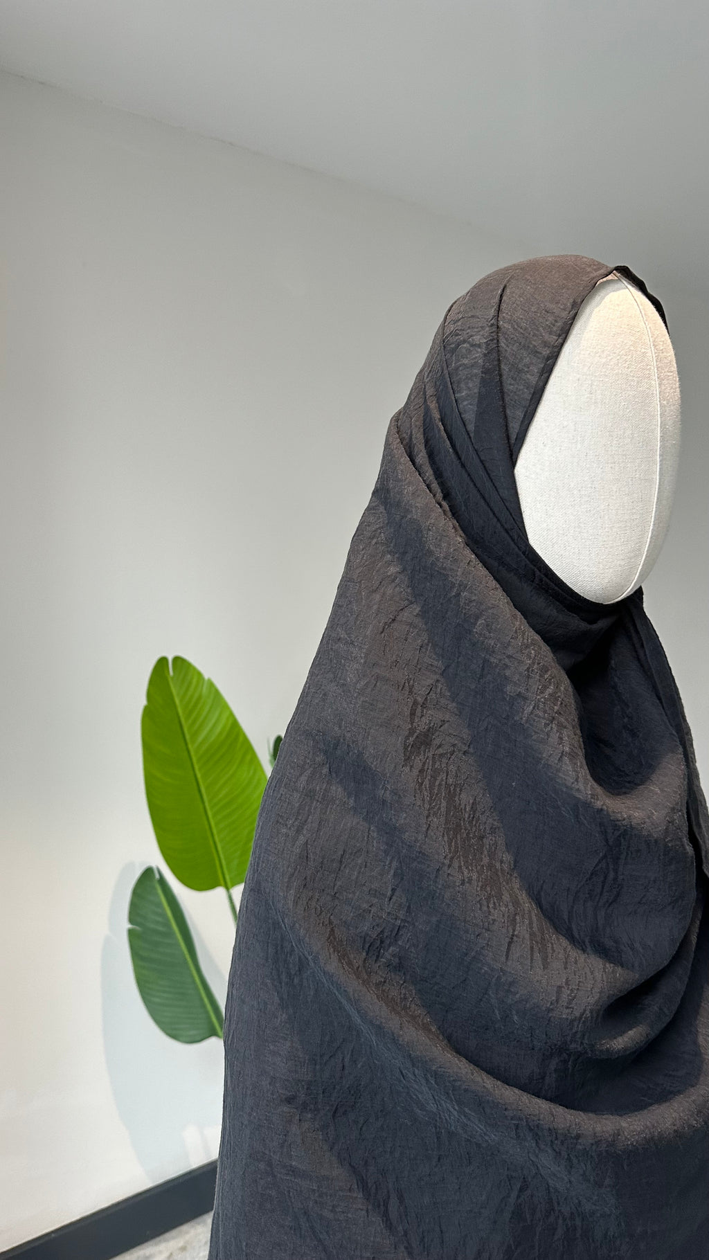 Premıum  organze  şal - siyah 3m x70cm
