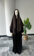 Premıum organze/eşarp-kahve 120cm