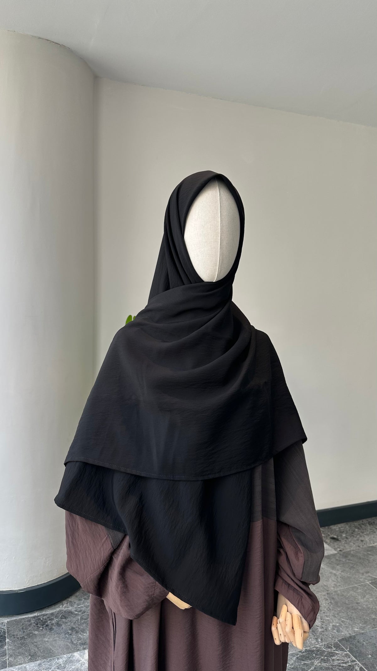 Tencel Kupra/ Eşarp - Siyah 120*120