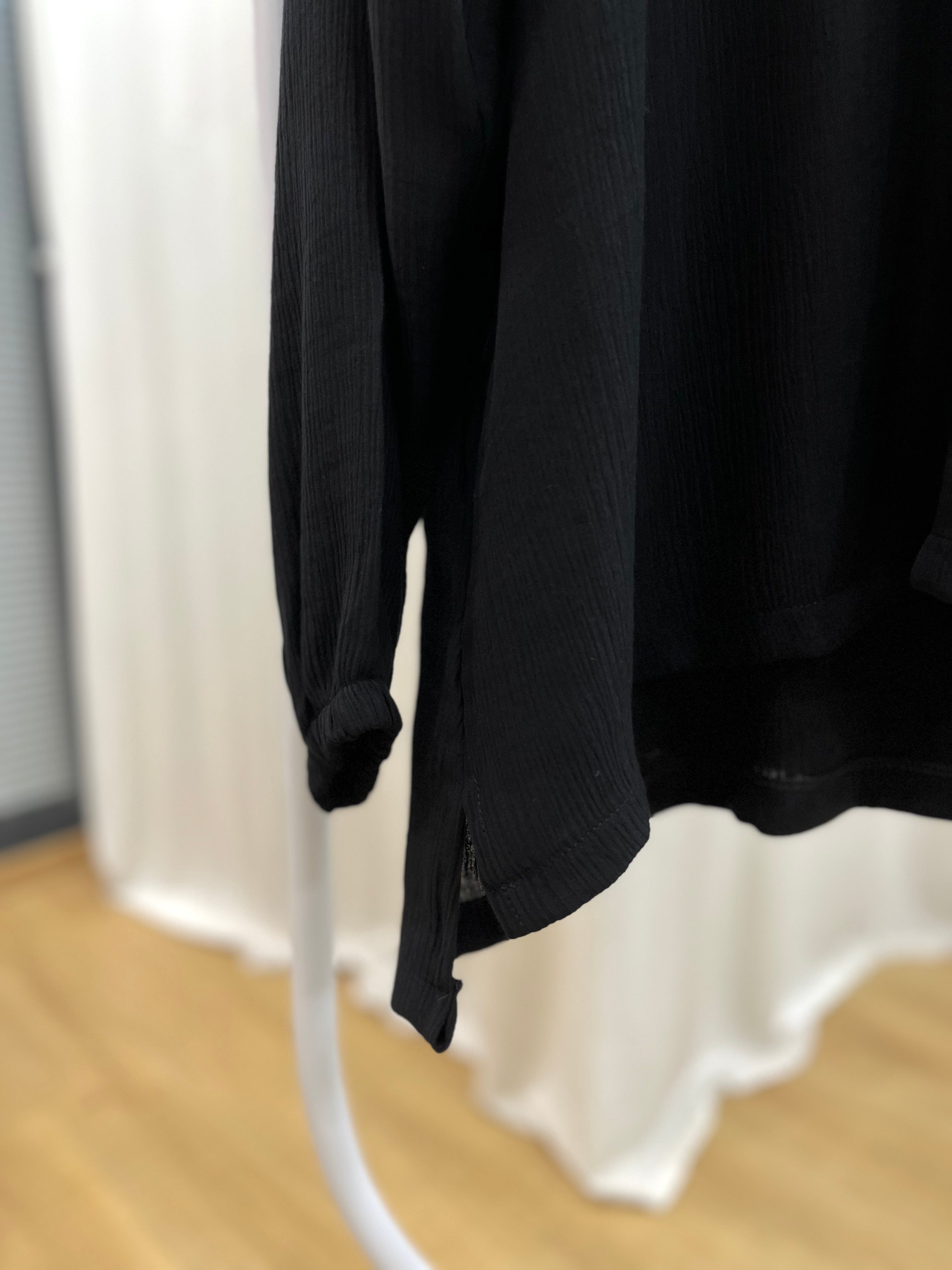 Bürümcük tunik - siyah