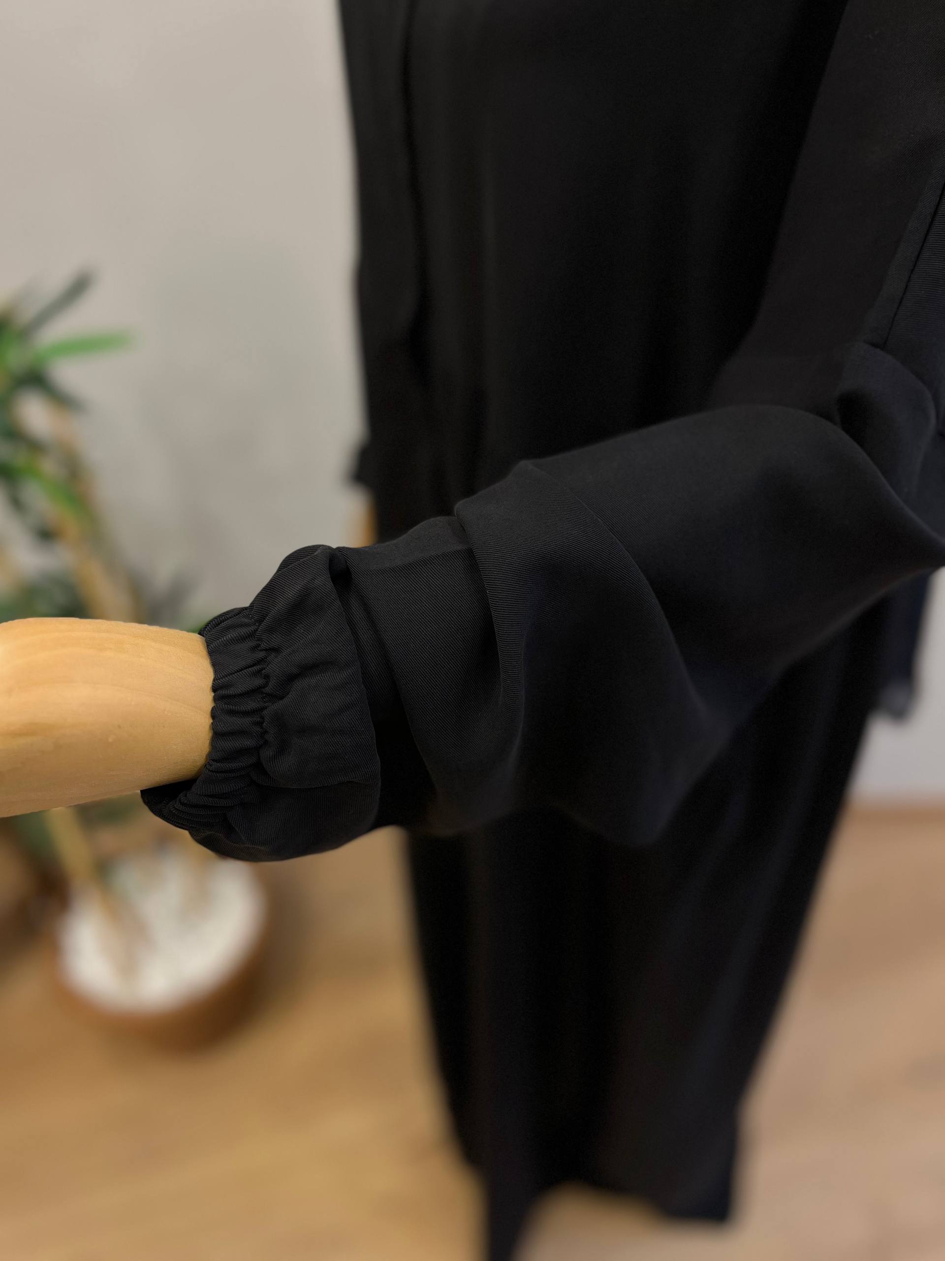 Tensel kupra robalı ferace - siyah