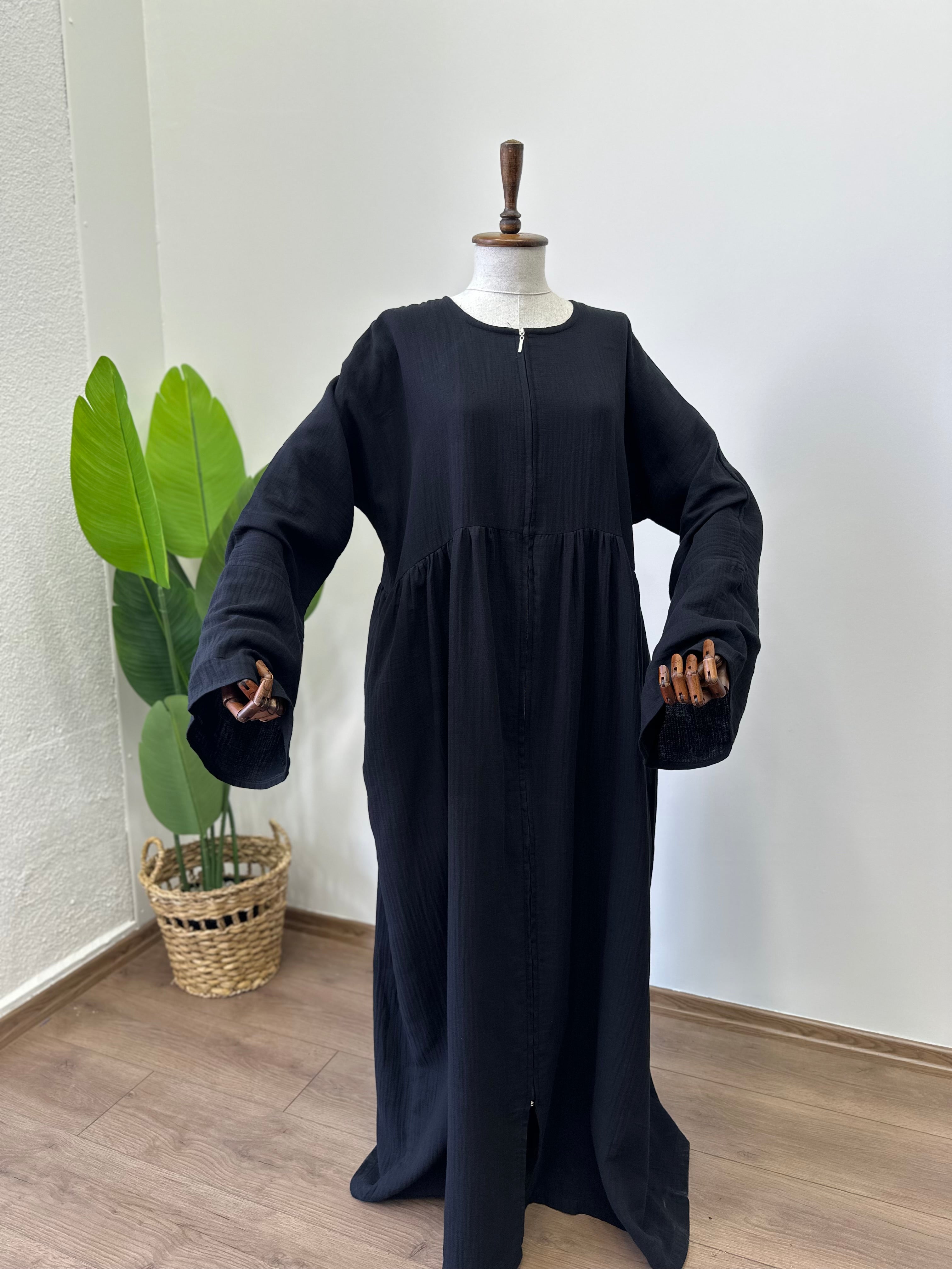 Müslin Robalı/ Ferace - Siyah