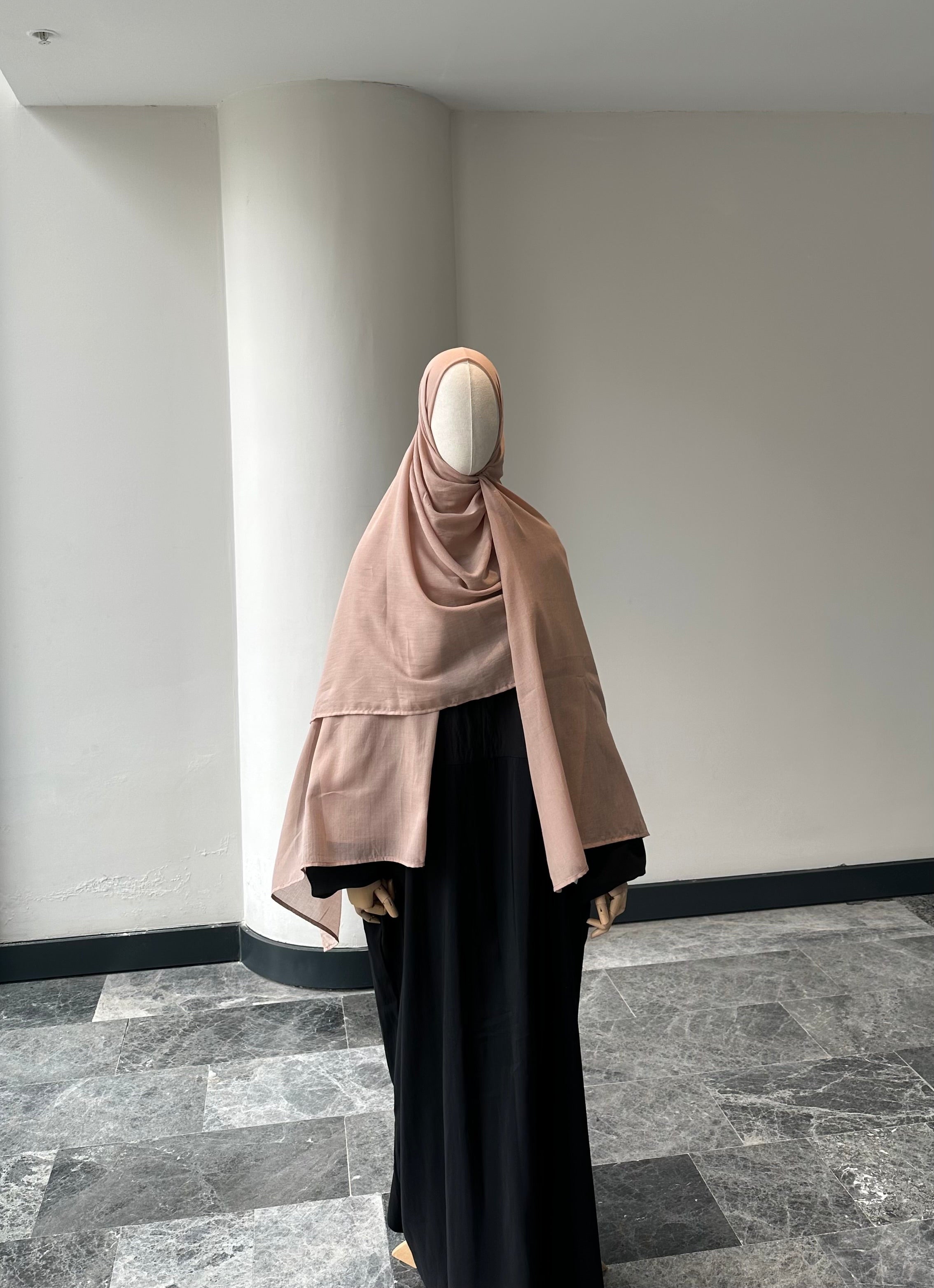 Saf pamuk şal -pudra