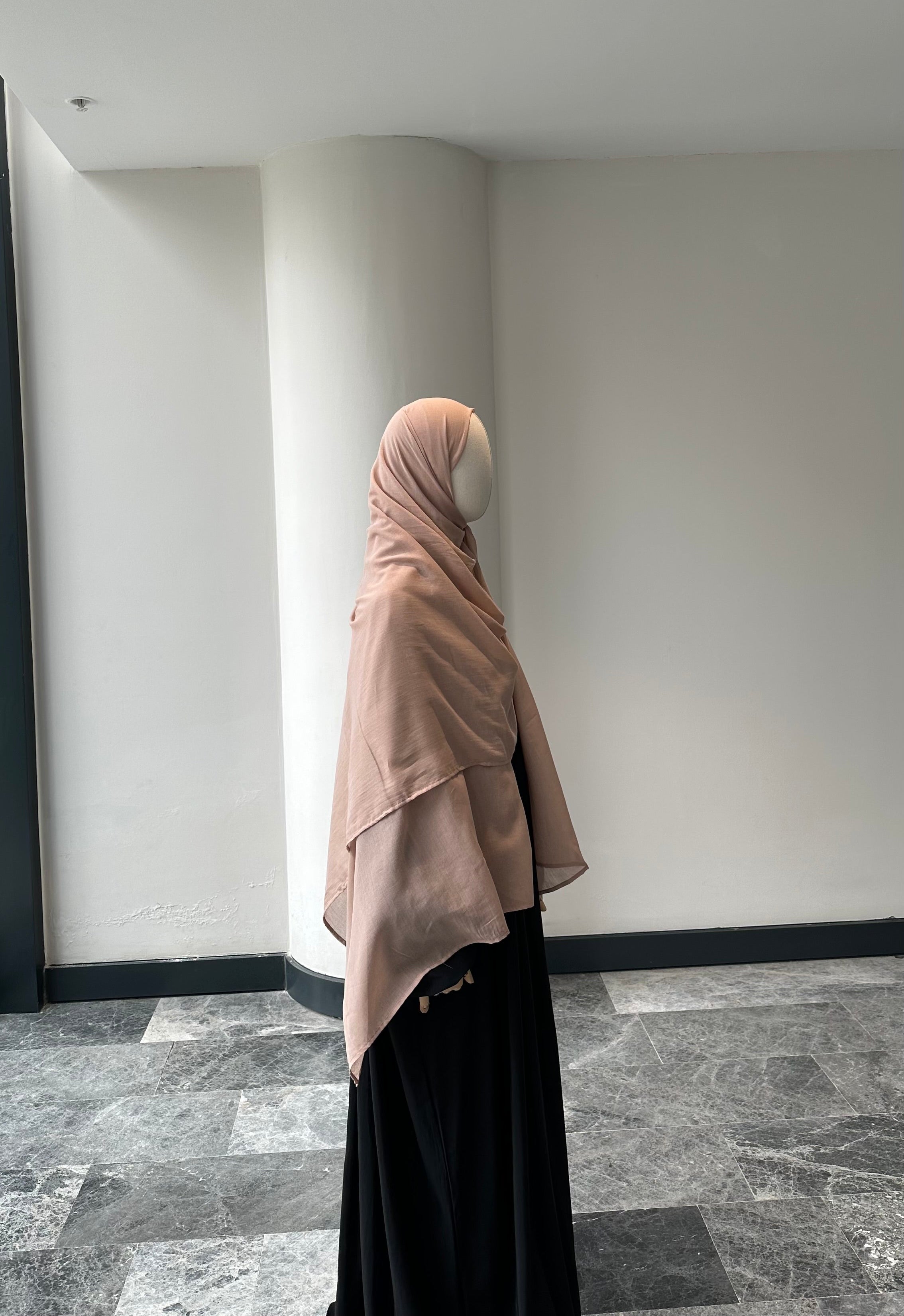 Saf pamuk şal -pudra