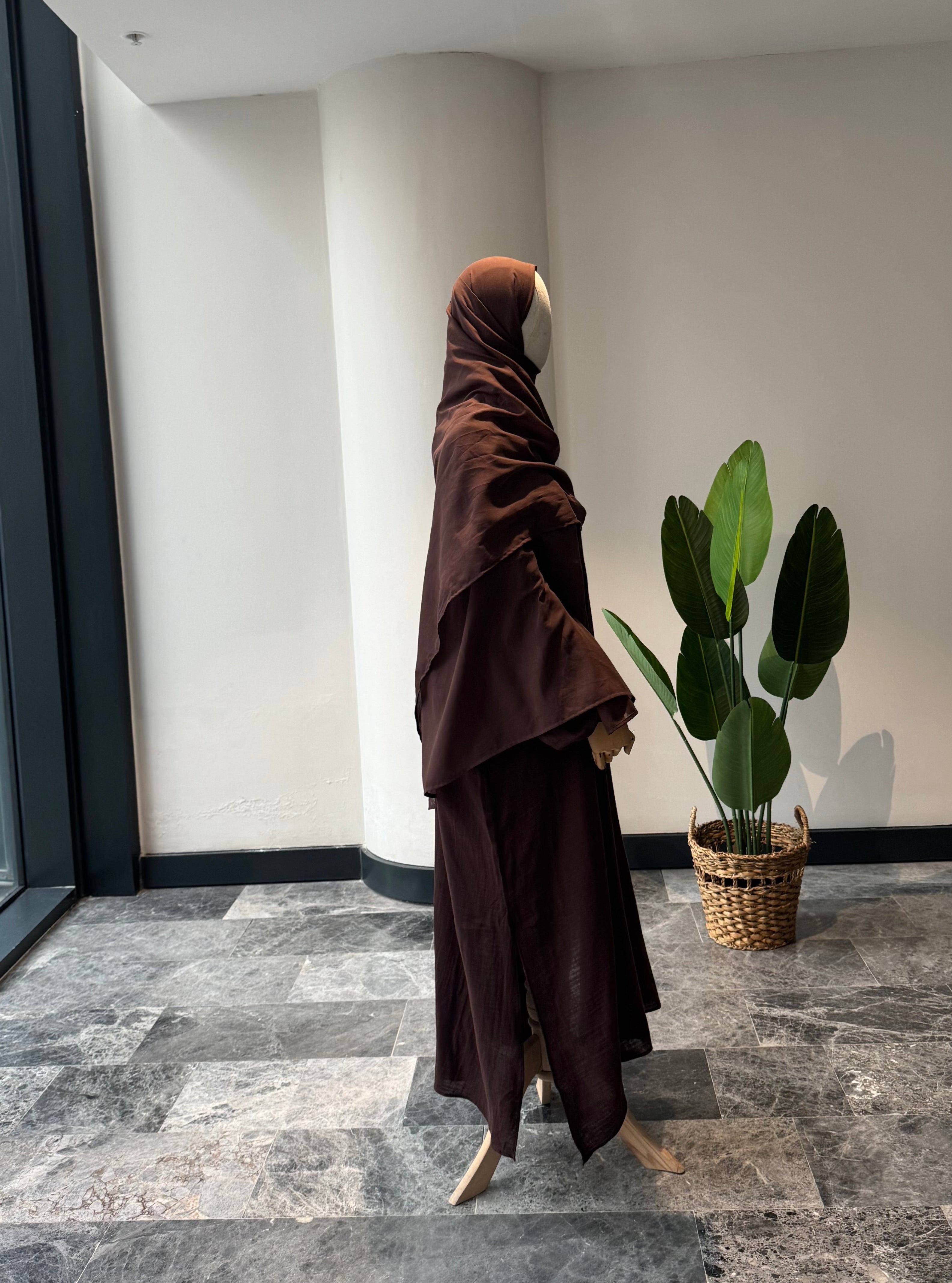 Mekka takım kahve - şalvarlı | fermuarlı