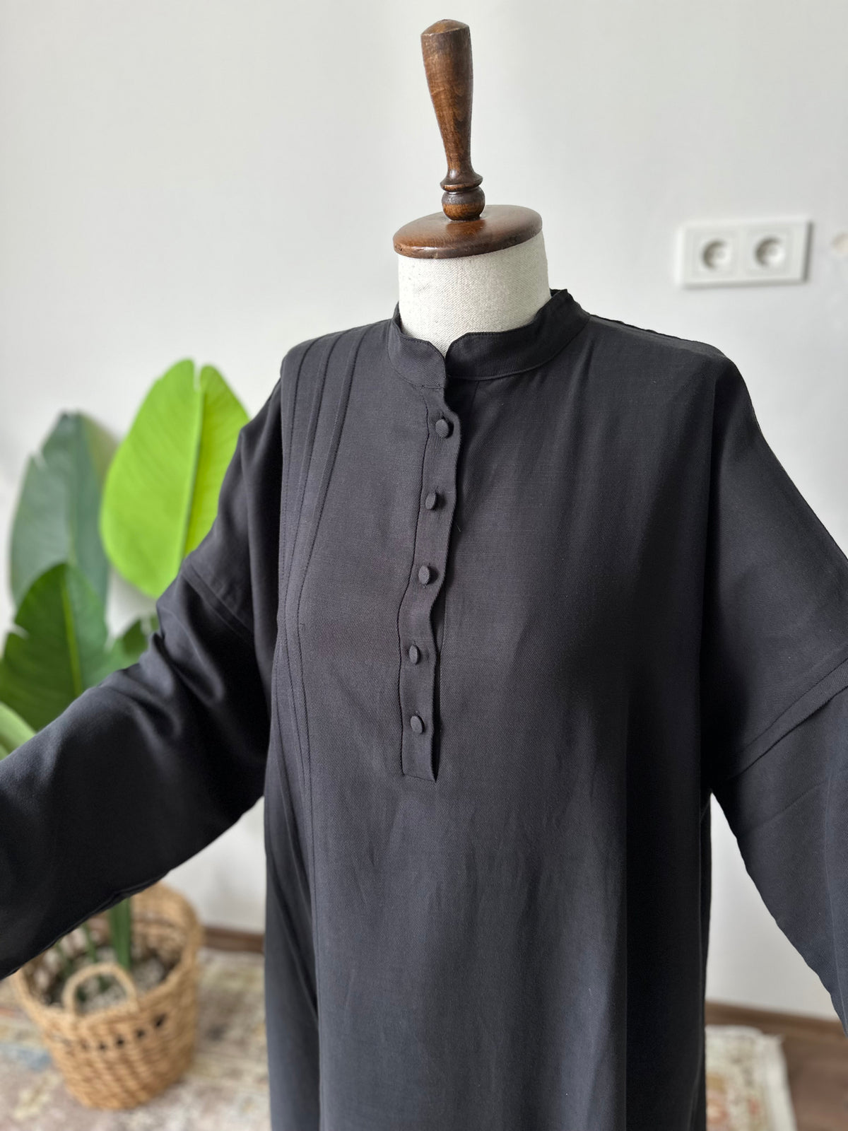 Gabardin/Amine Şalvar Takım-Siyah