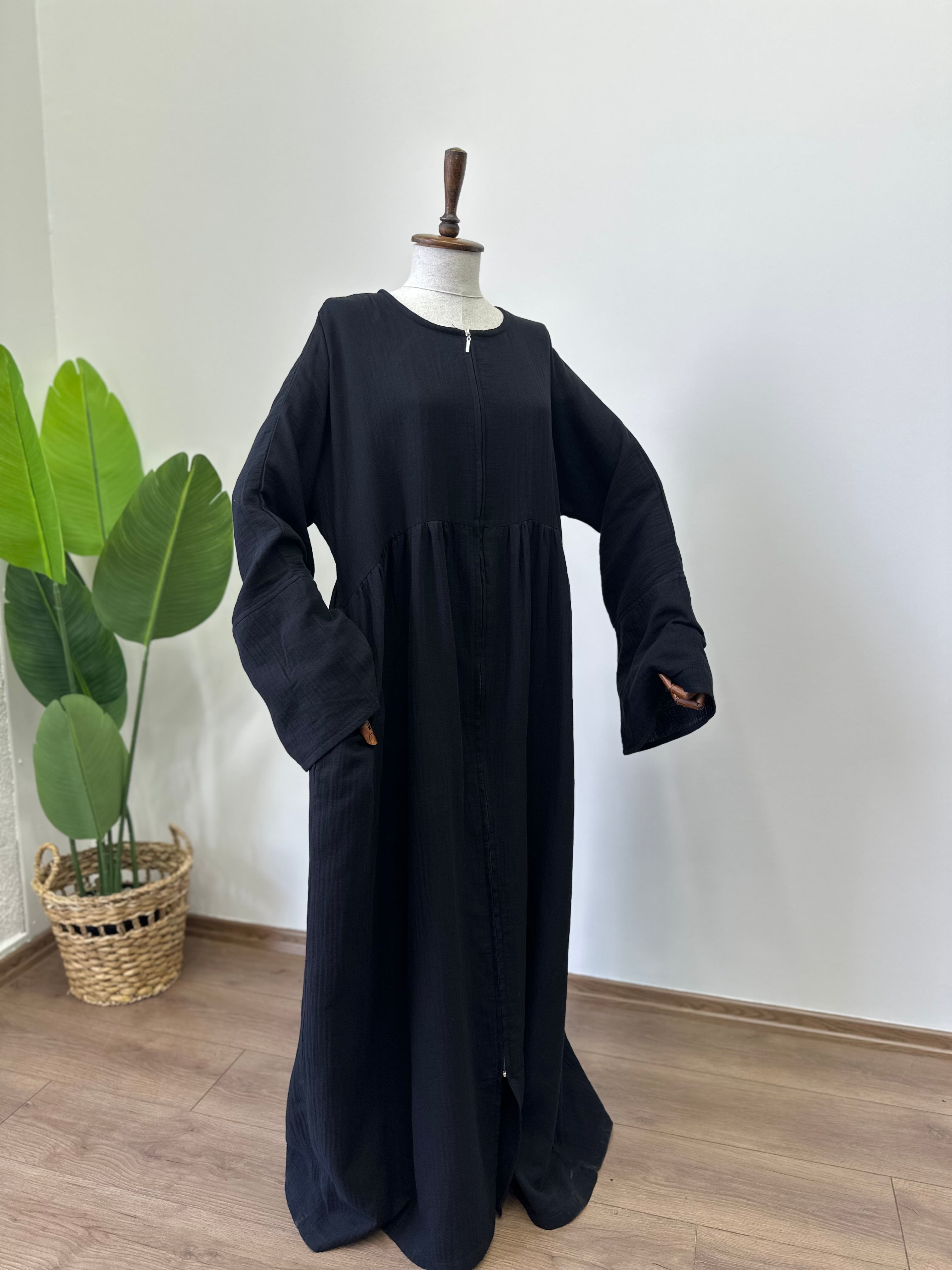 Müslin Robalı/ Ferace - Siyah
