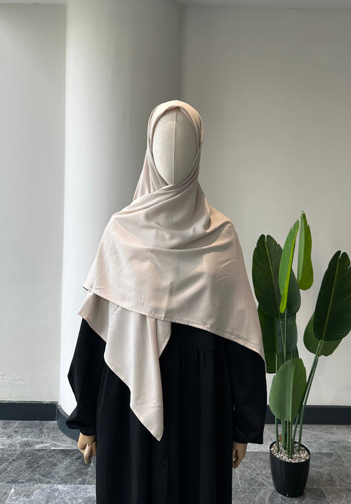 Bambu viskon eşarp -krem| 120 cm