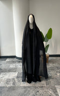 Premıum  organze  şal - siyah 3m x70cm