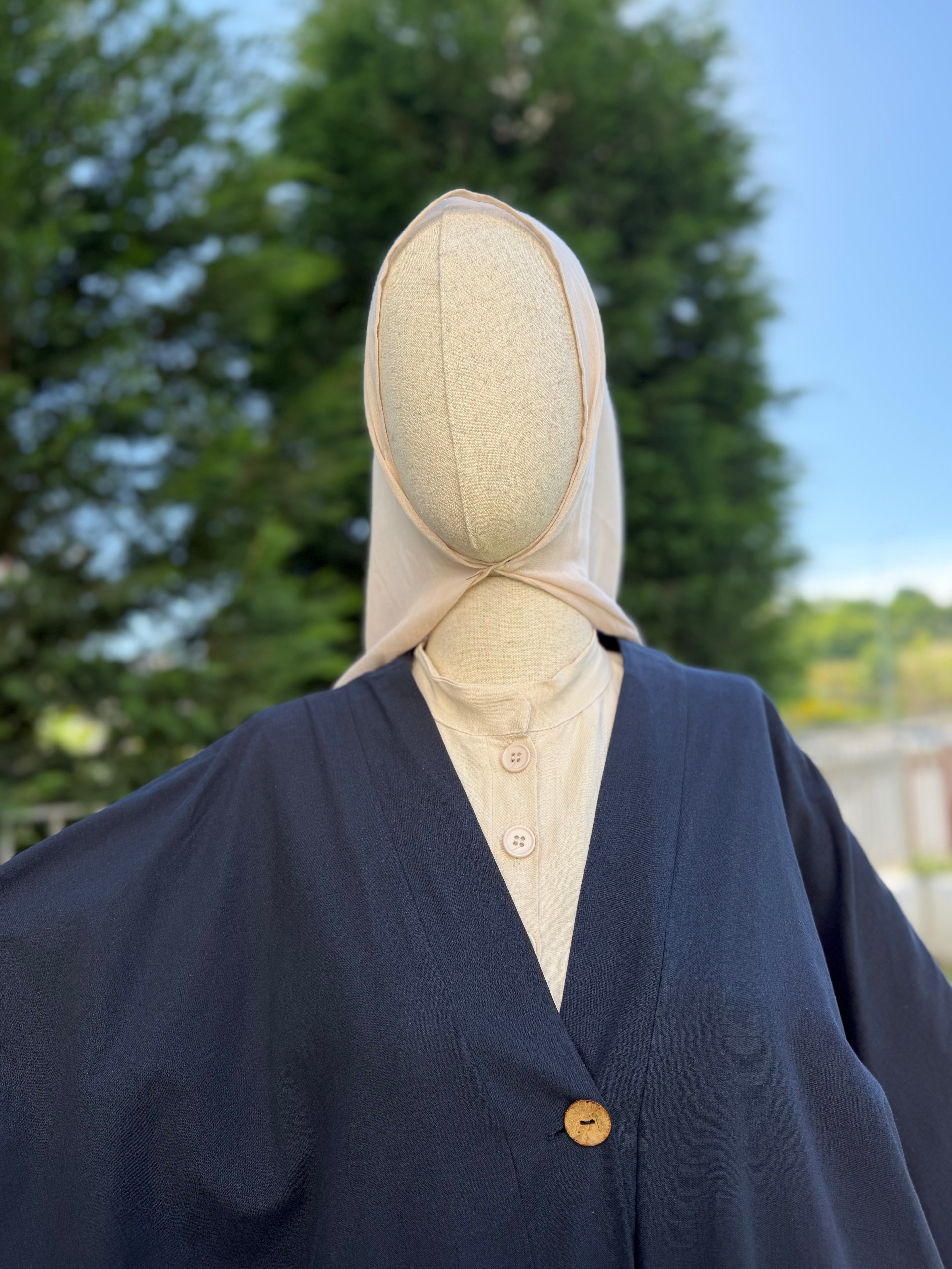 Hüma abaya - lacivert