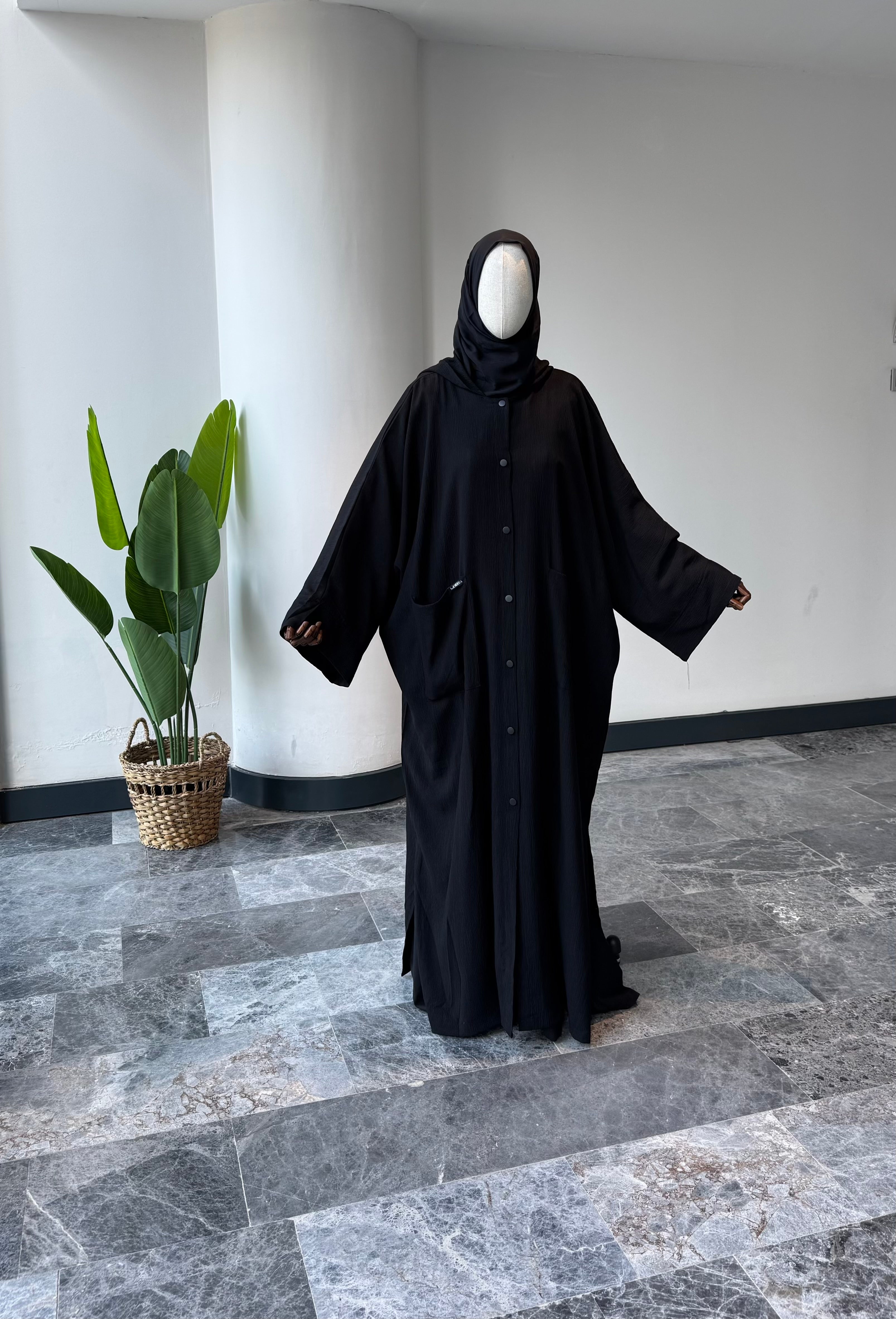 Ferpa bürümcük panço  - Siyah
