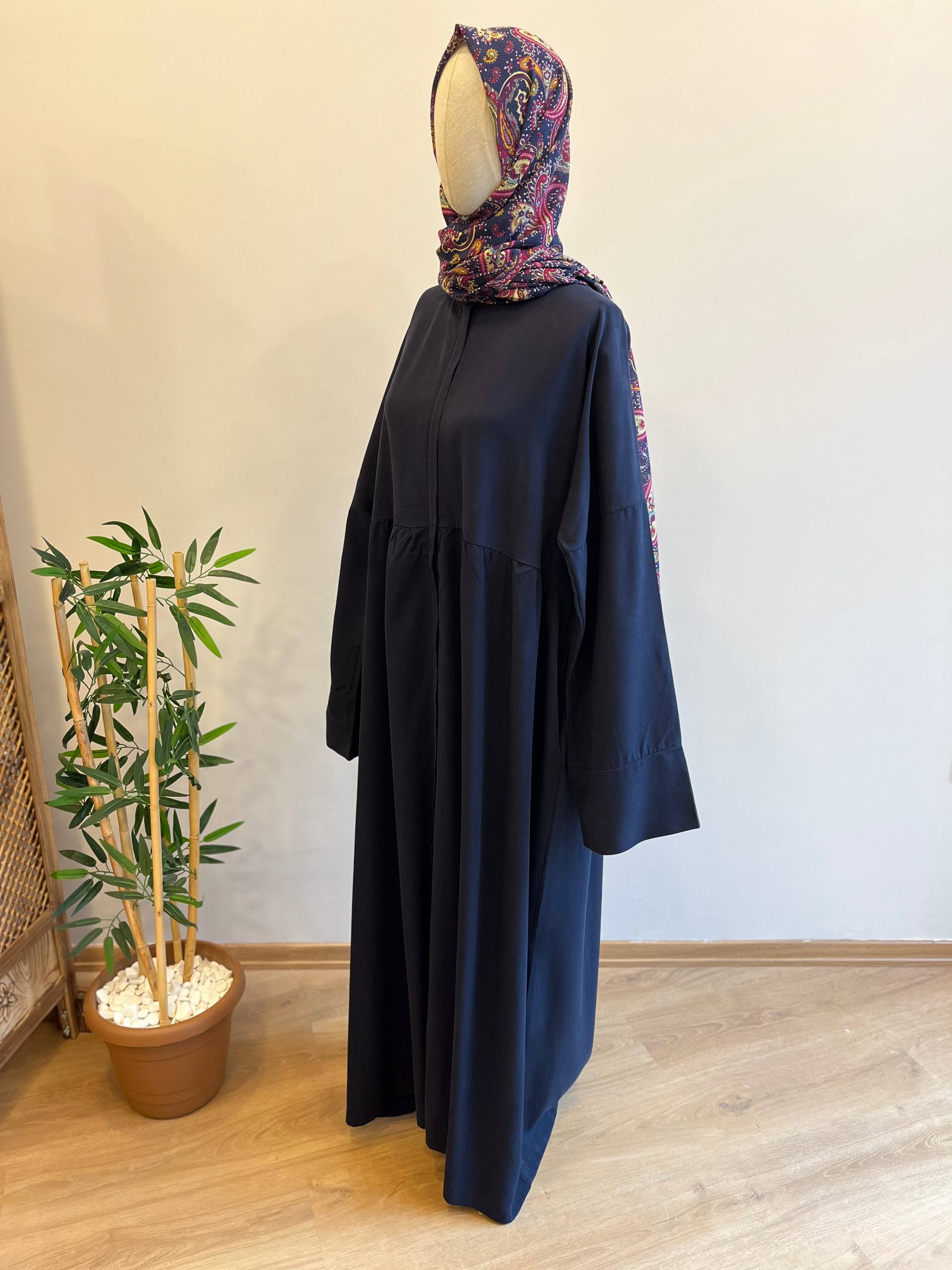 Tensel kupra robalı ferace - lacivert