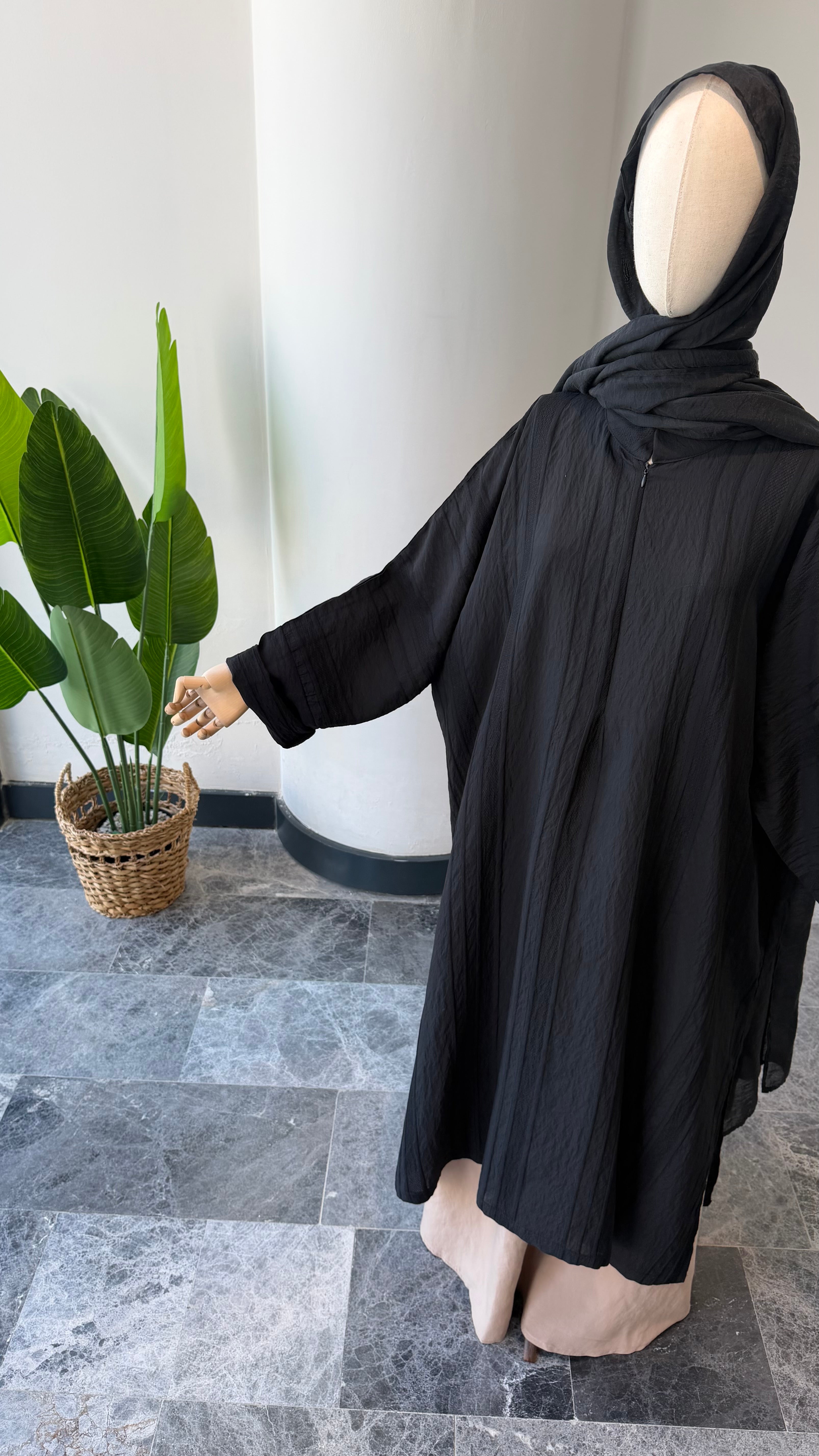 Otantik siyah  takım - abaya kol