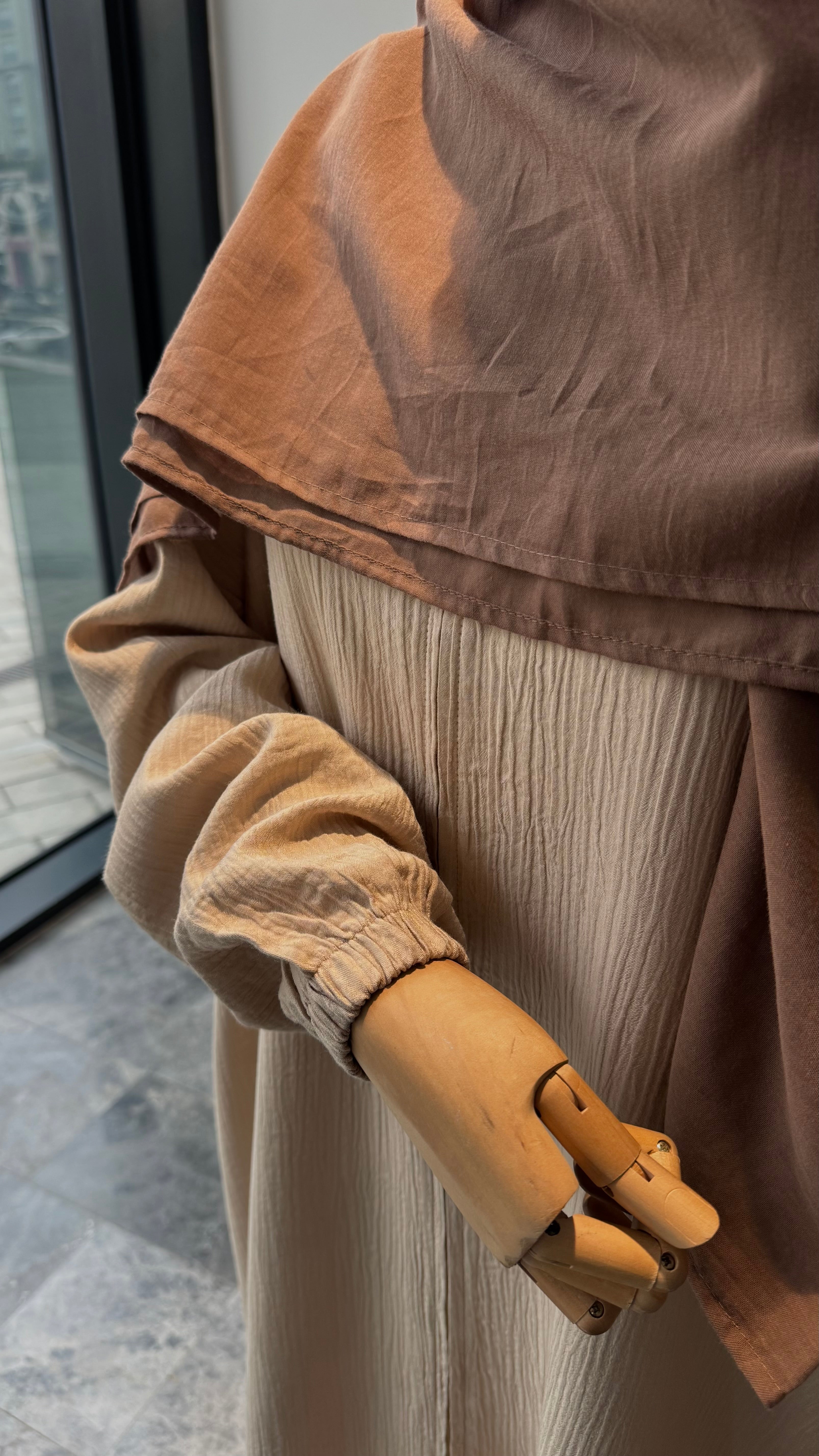 Kum beji-Robasız  umre takımı- ferace | pantolon