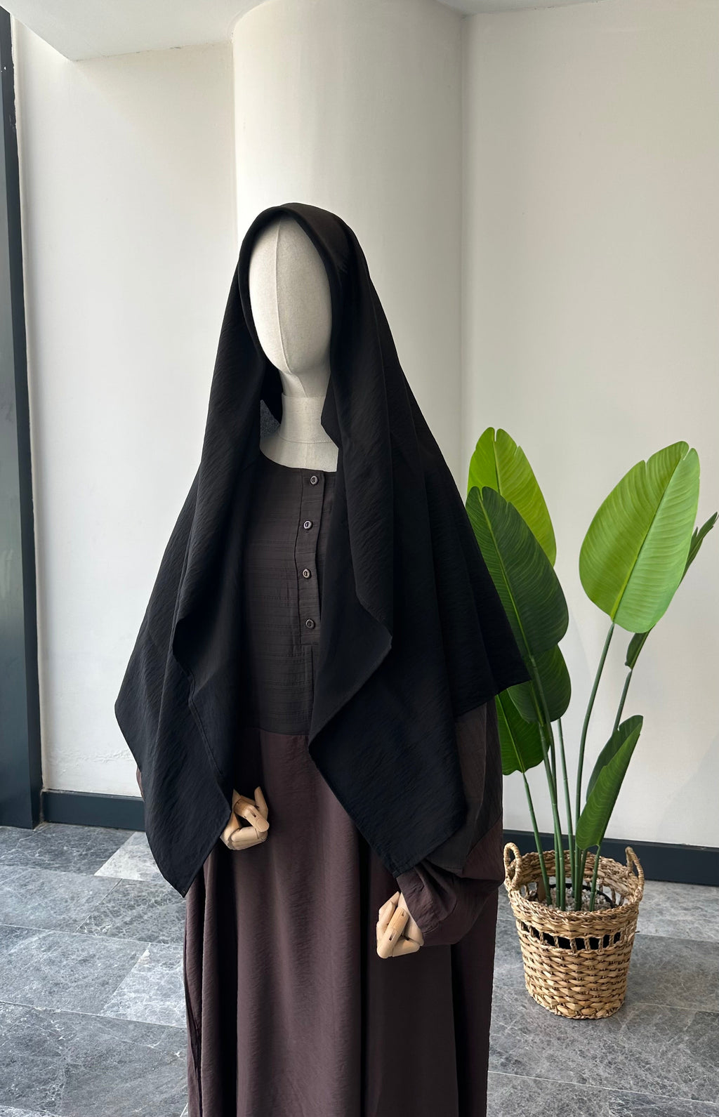 Tencel Kupra/ Eşarp - Siyah|130*130