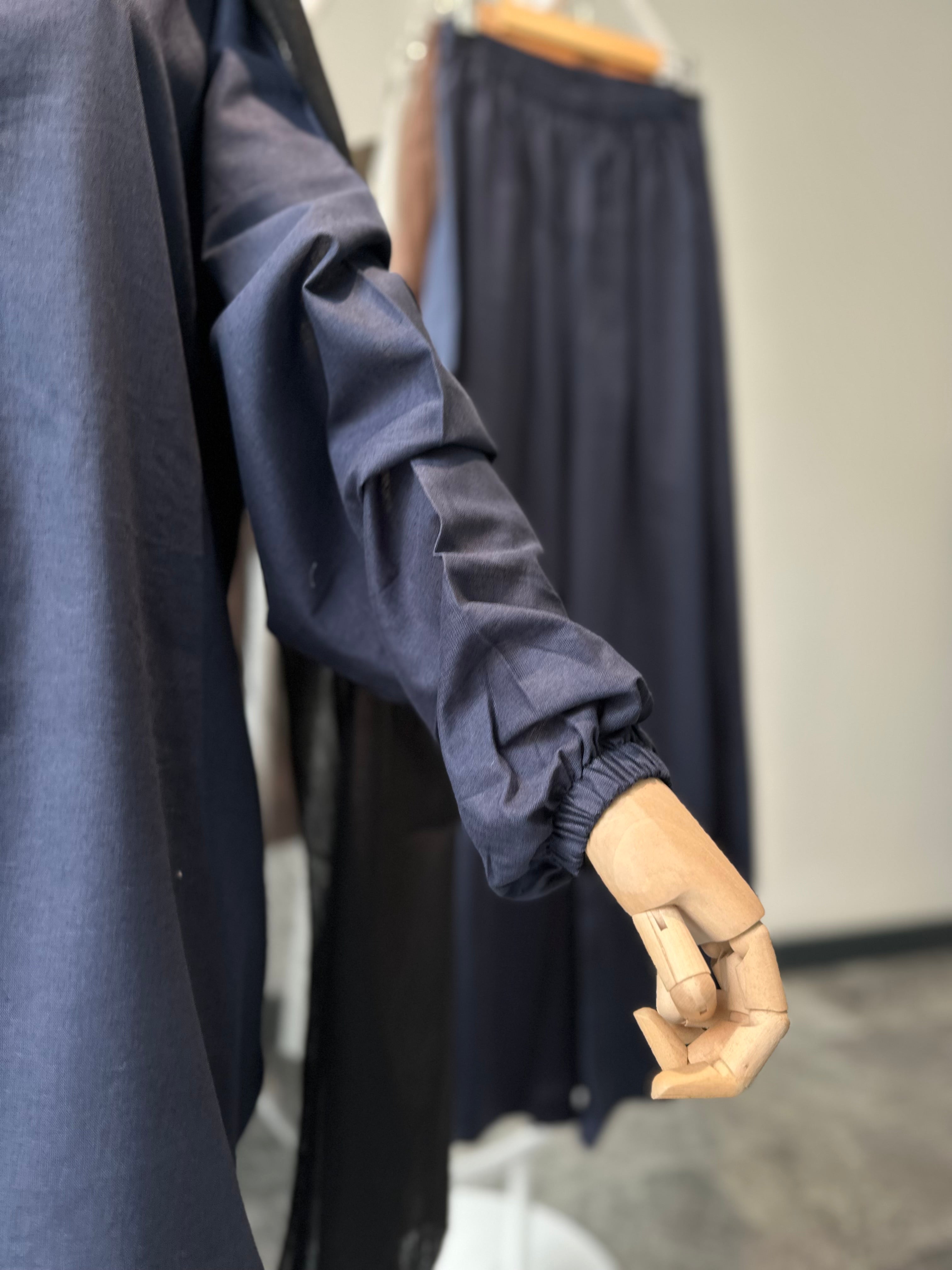 sade keten tunik - lacivert