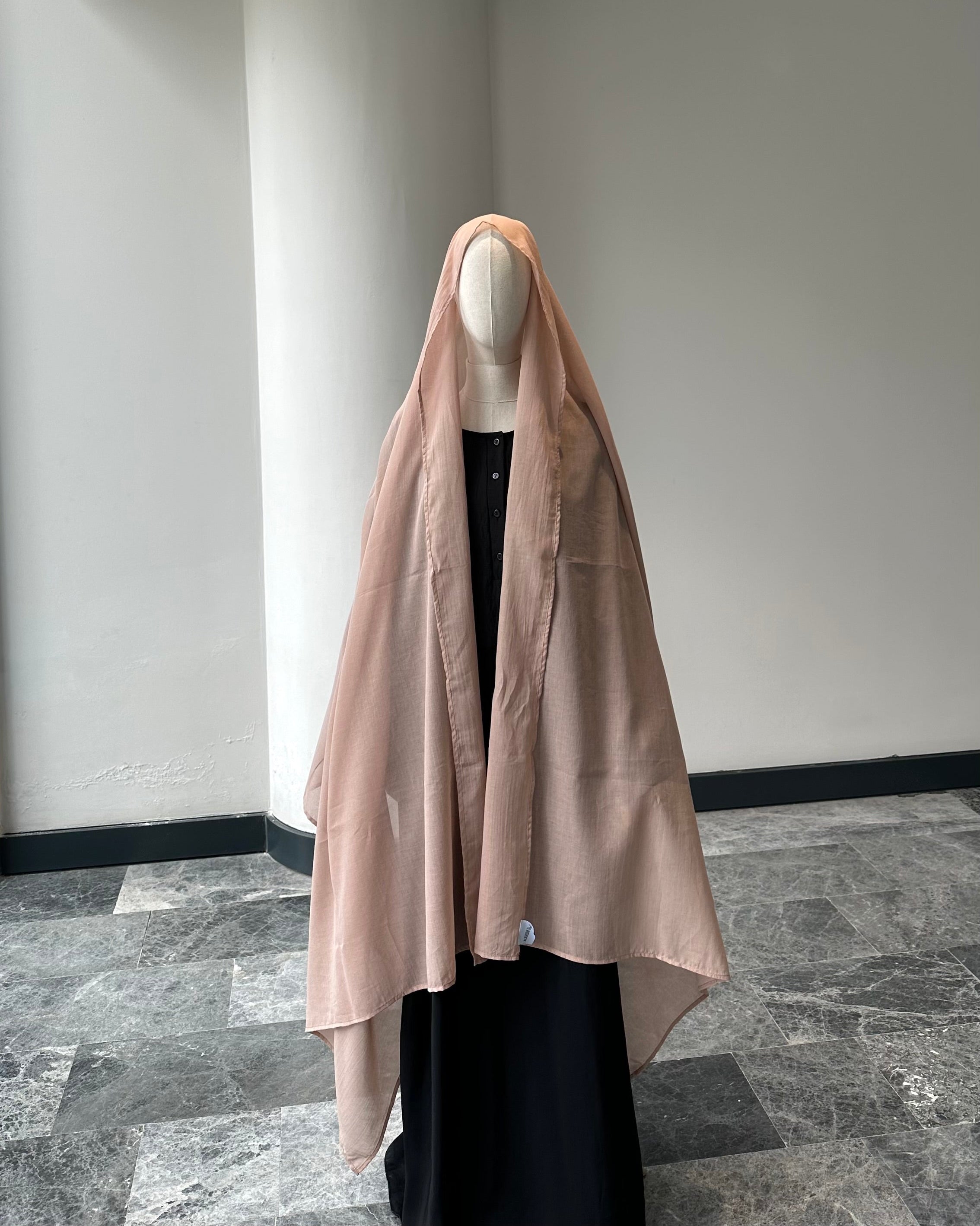 Saf pamuk şal -pudra