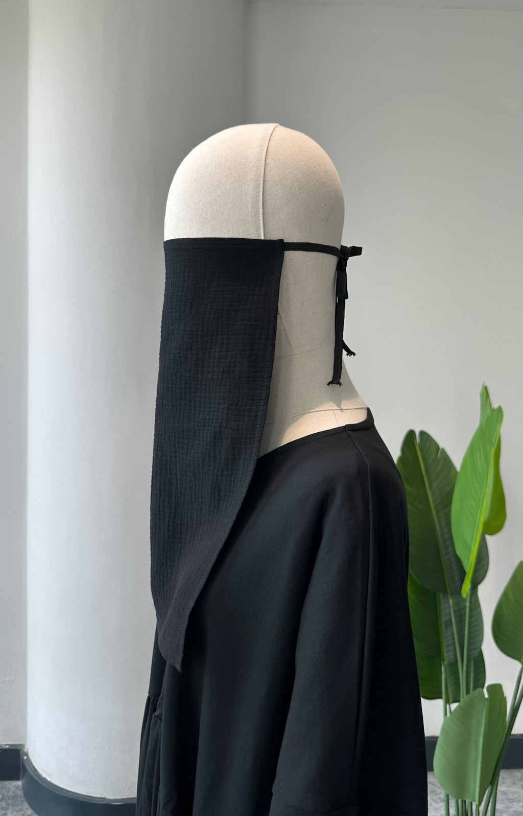 Premium Müslin/İç Peçe-Siyah