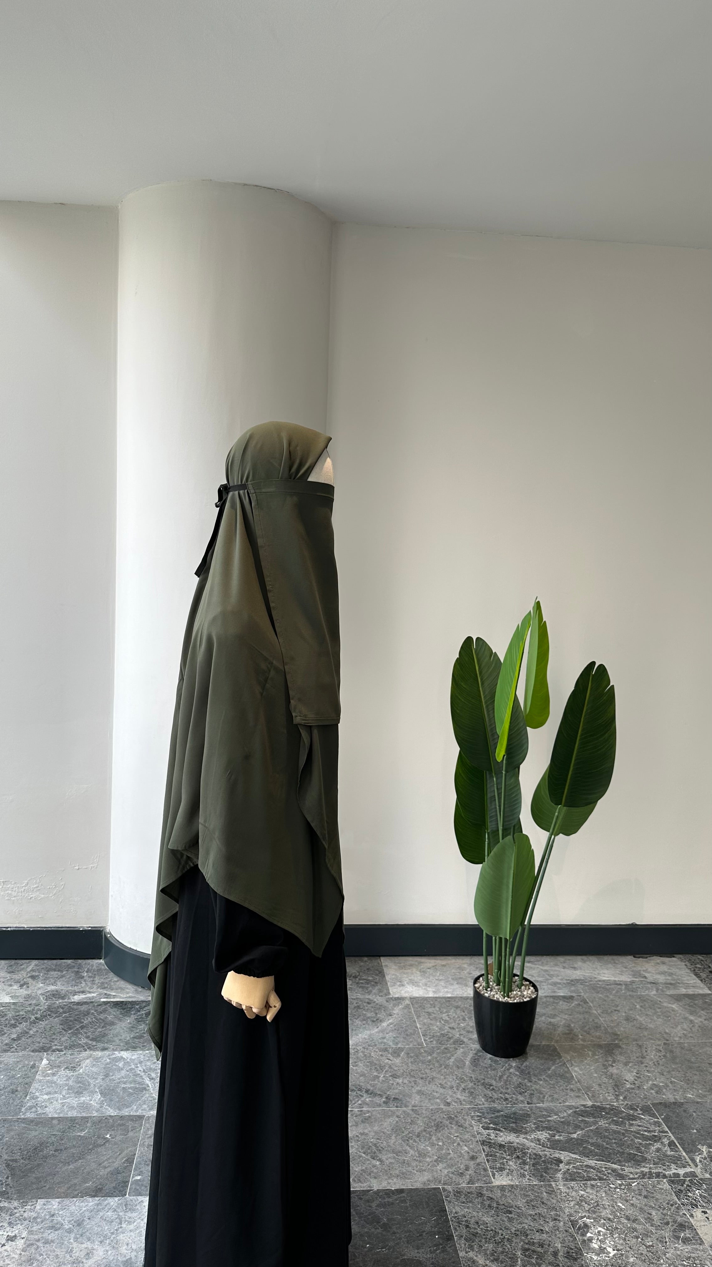 Bambu Viskon /İç peçe  - Haki