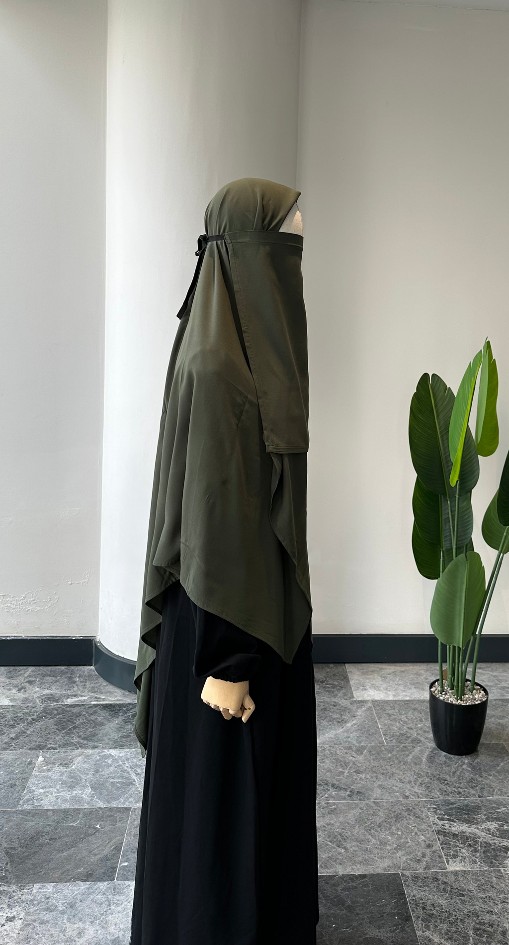 Bambu Viskon /İç peçe  - Haki