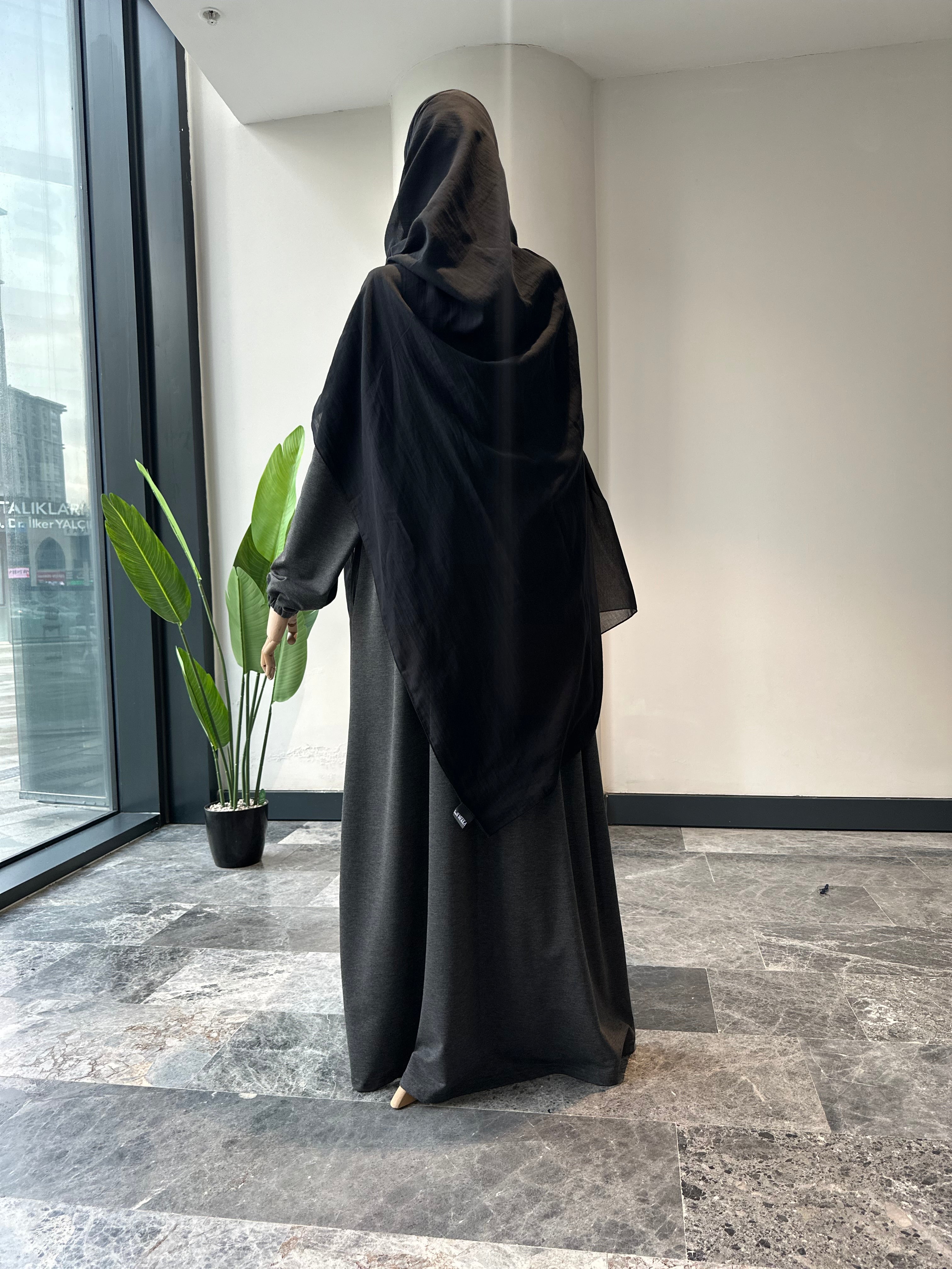 Sweat robalı ferace - antrasit