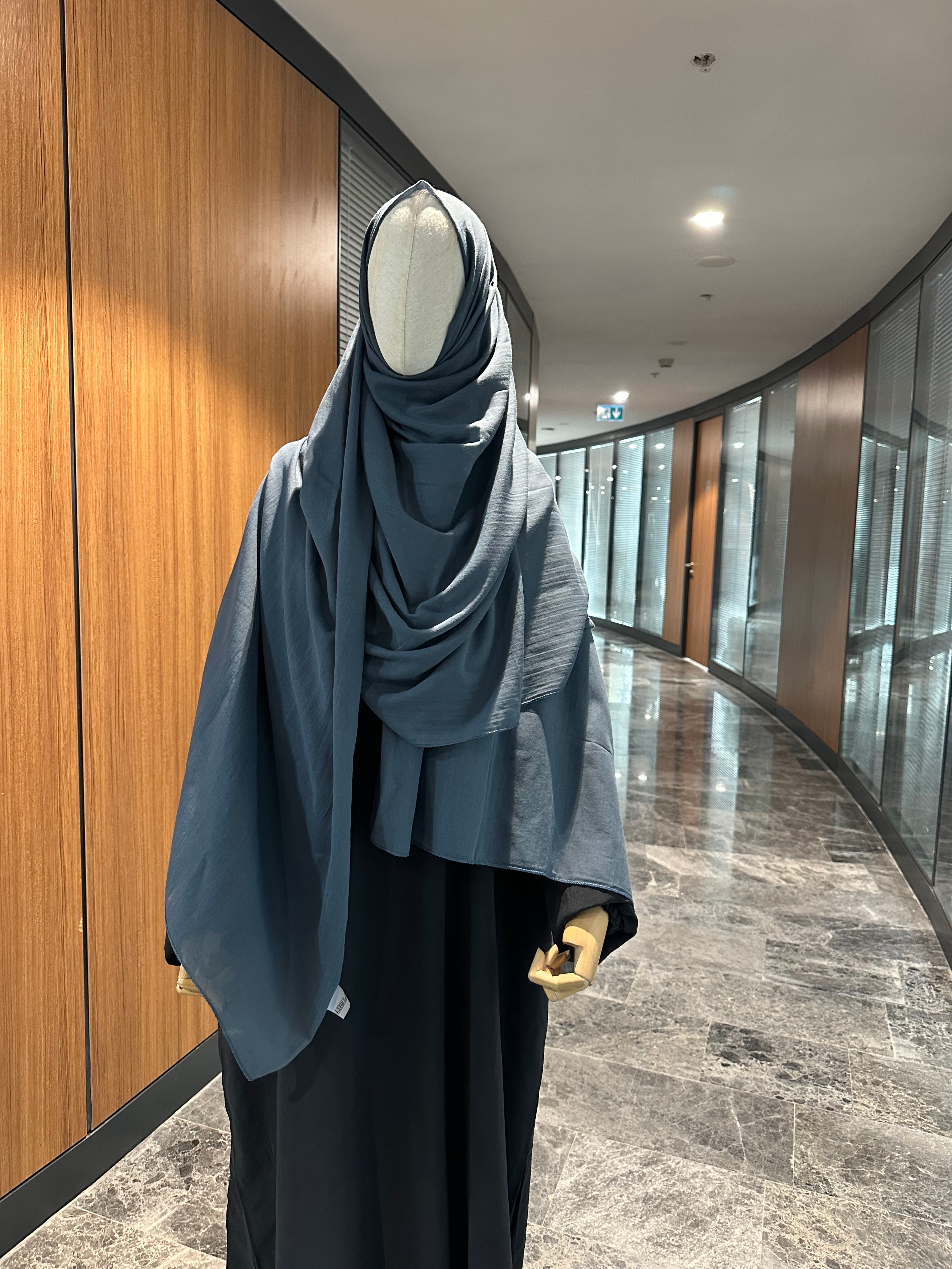 Pamuk şal - antrasit