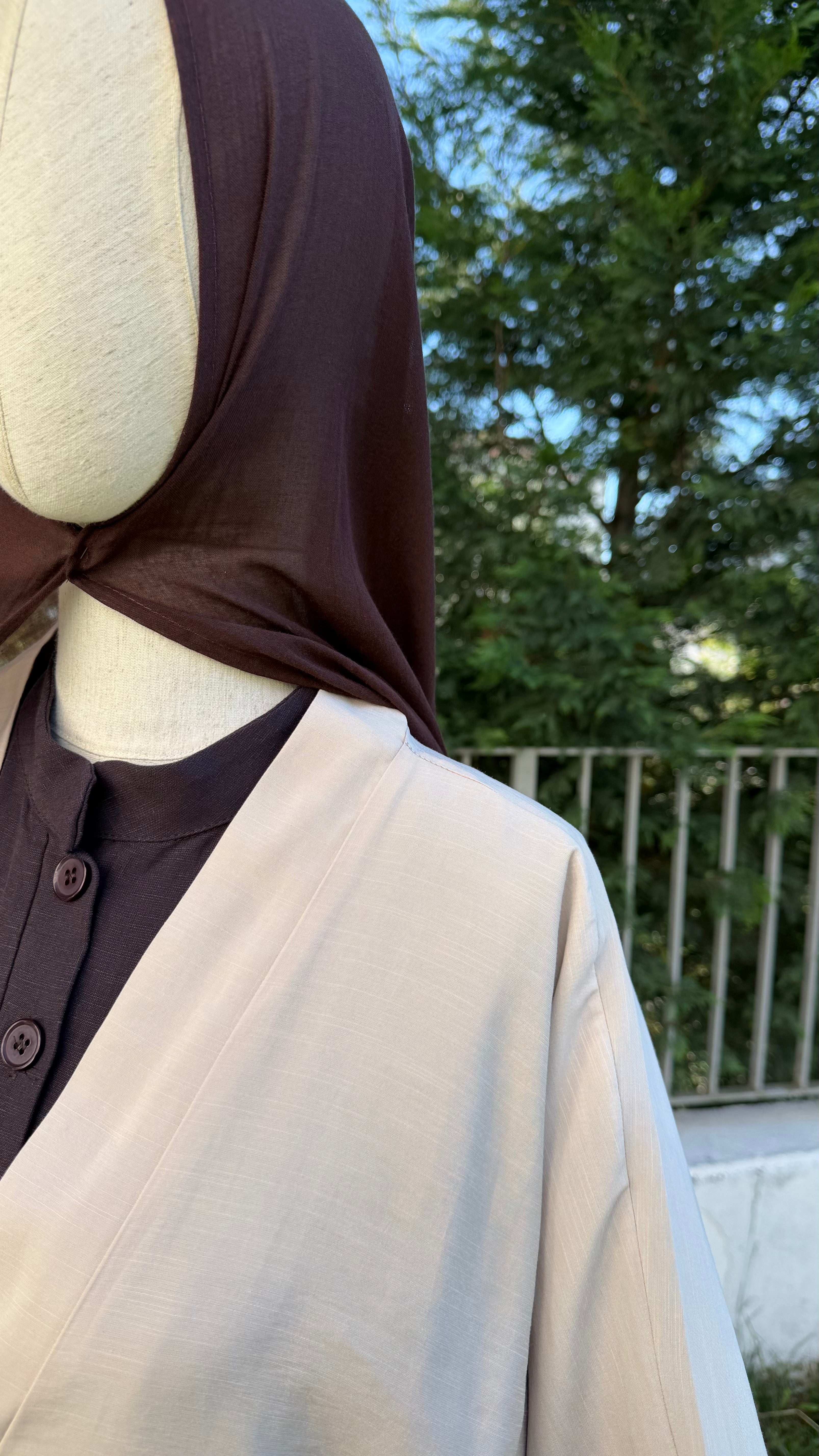 Hüma abaya - bej