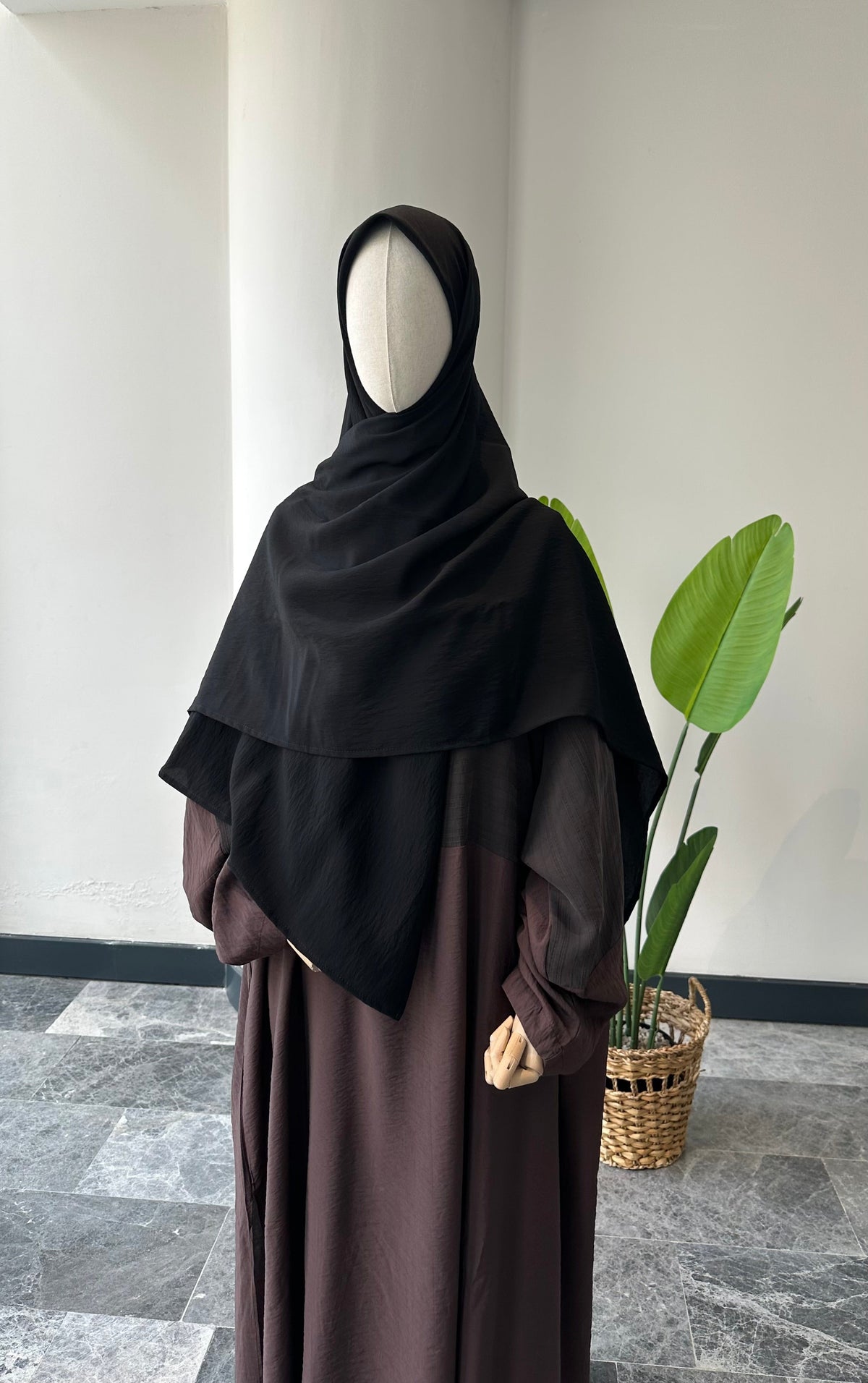 Tencel Kupra/ Eşarp - Siyah 120*120