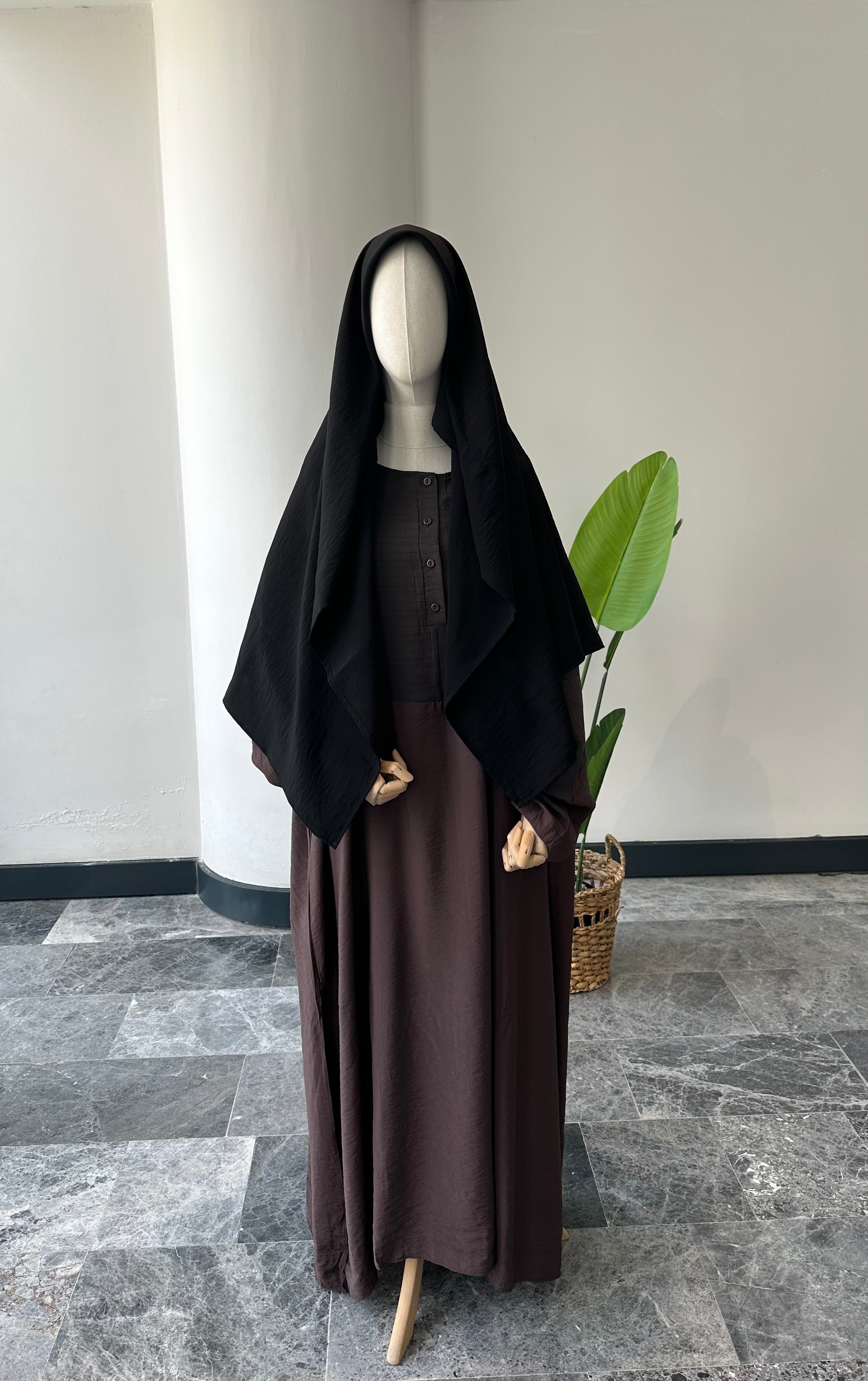 Tencel Kupra/ Eşarp - Siyah|130*130