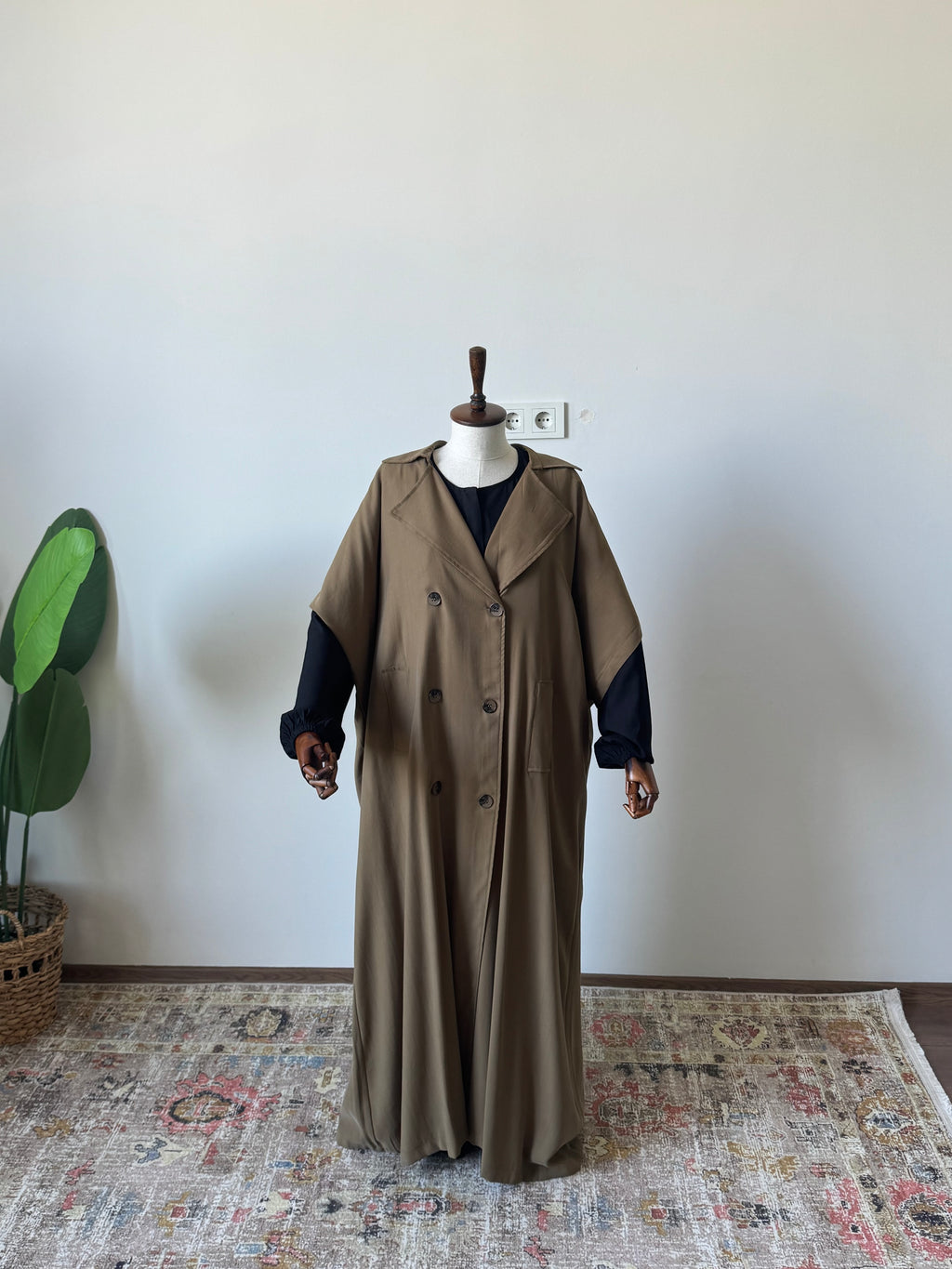 Tensel Pamuk Gabardin/ Trench Panço- Haki