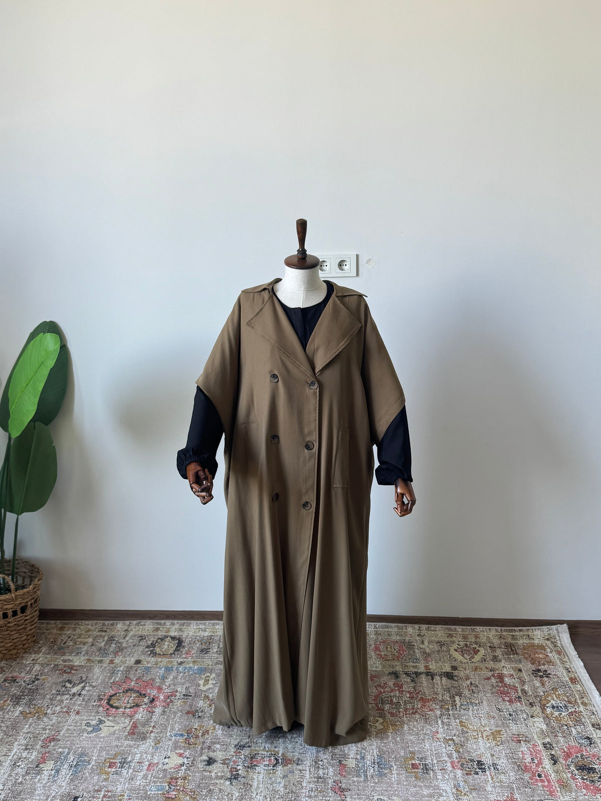Tensel Pamuk Gabardin/ Trench Panço- Haki