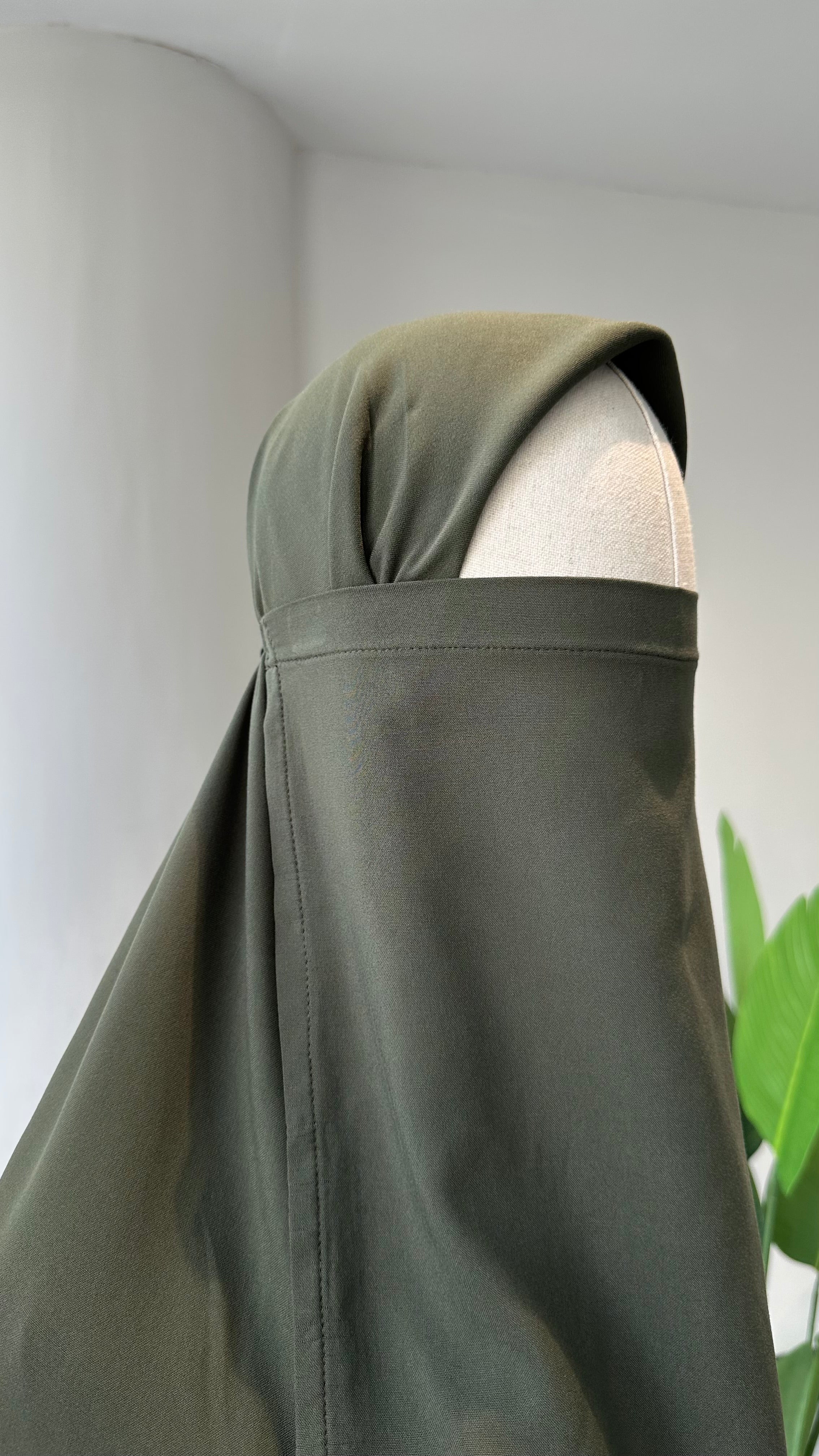 Bambu Viskon /İç peçe  - Haki