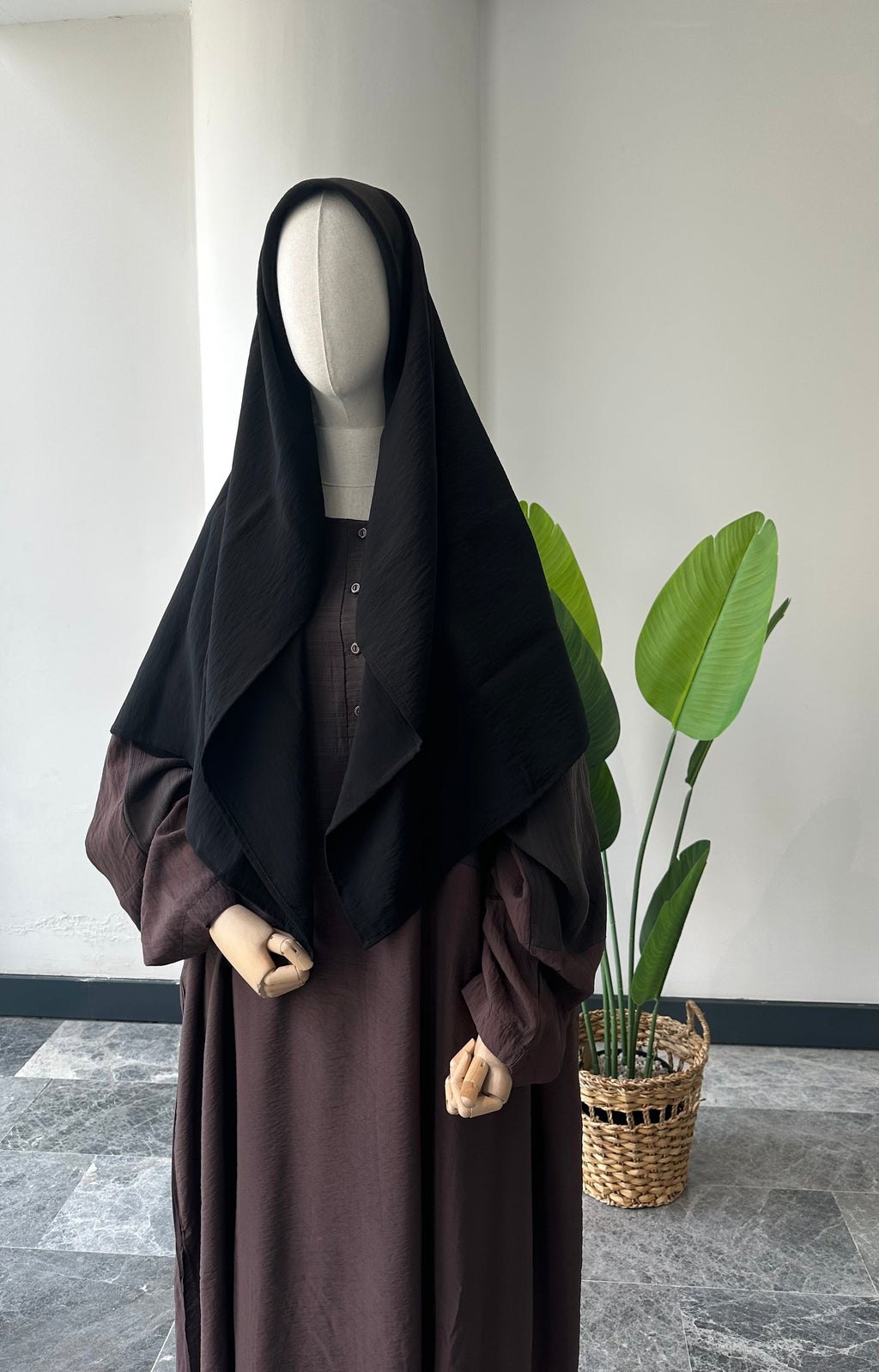 Tencel Kupra/ Eşarp - Siyah|110*110