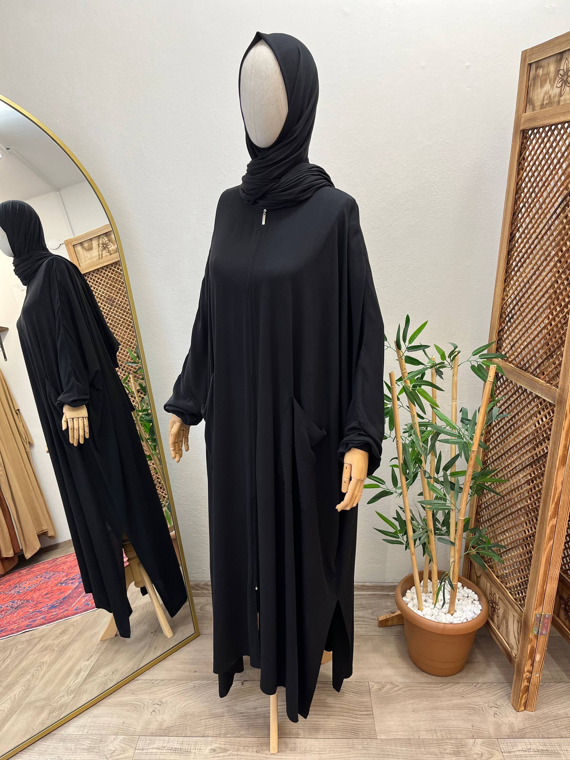 Bürümcük cilbab takımı -etekli | fermuarlı