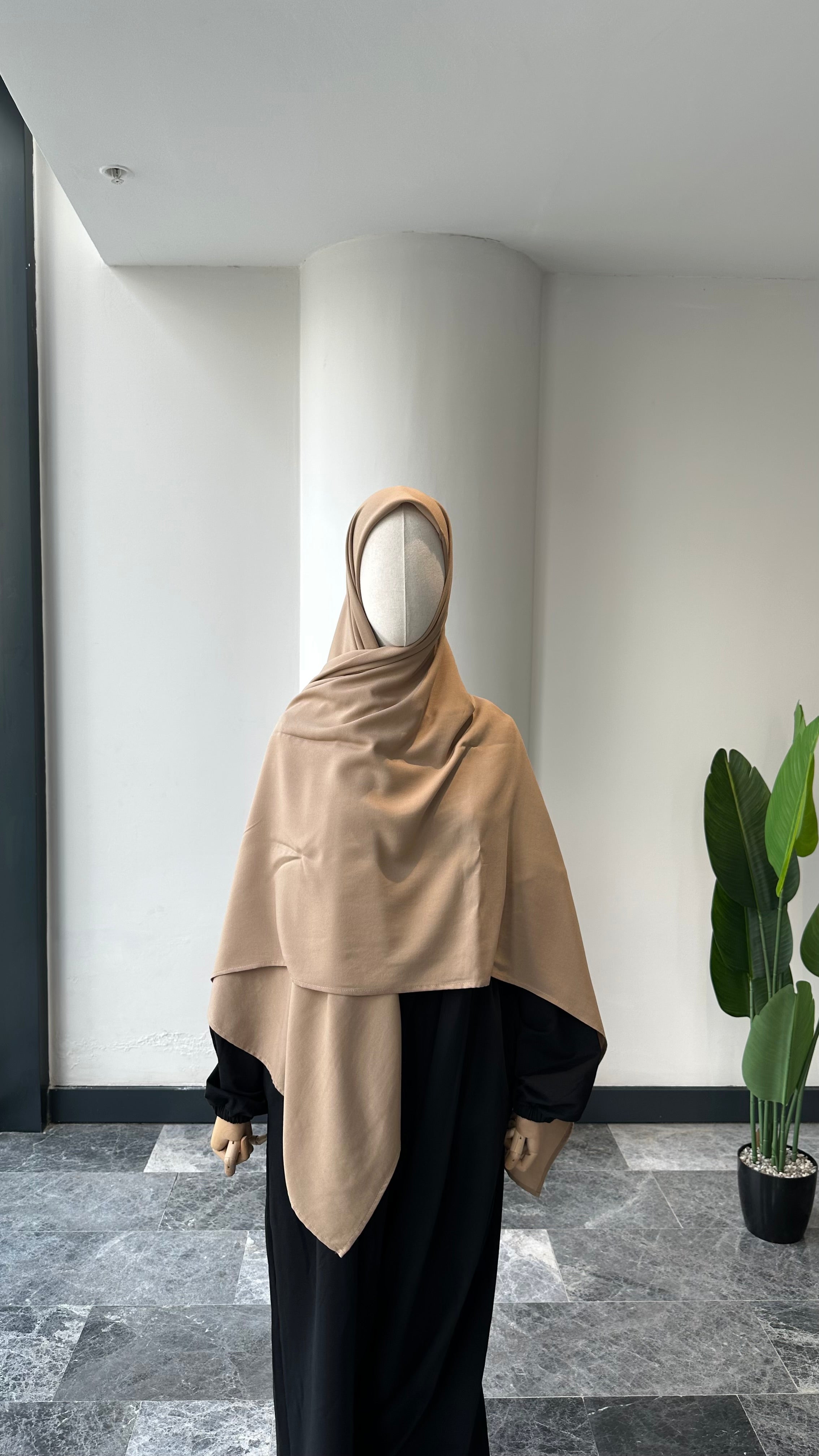 Bambu Viskon-Eşarp/Latte 140 cm