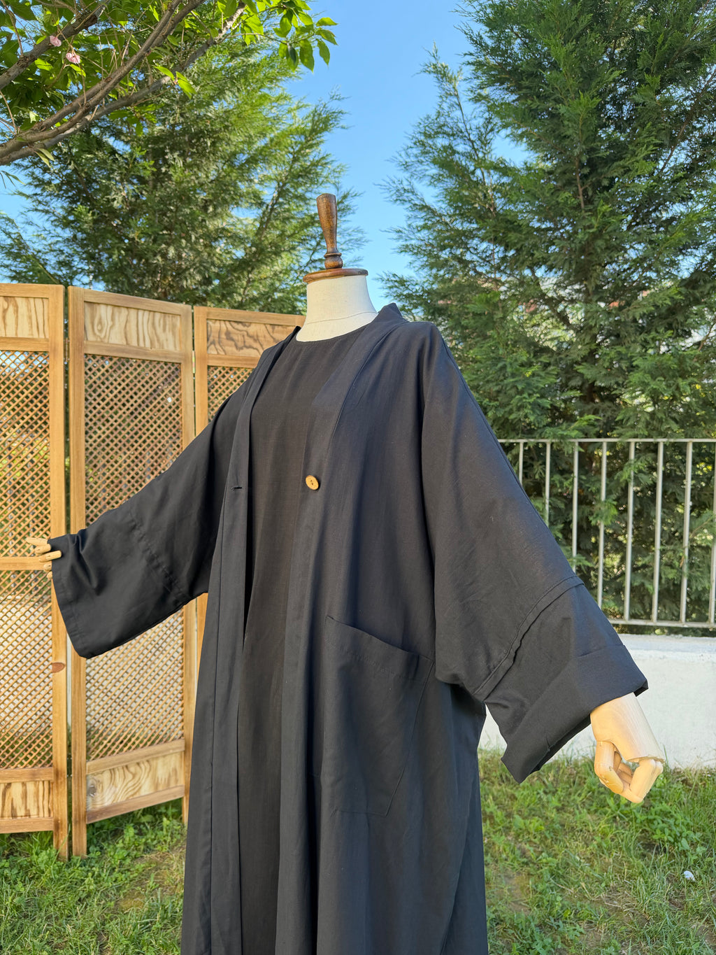 Hüma abaya - siyah