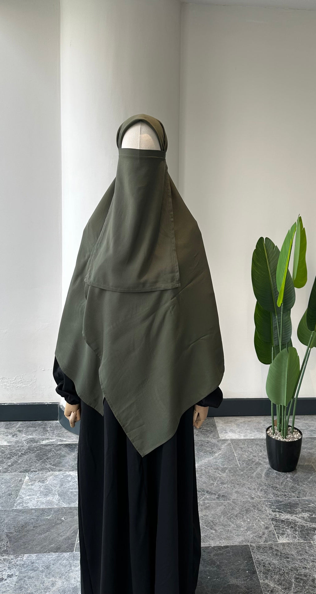 Bambu Viskon /İç peçe  - Haki