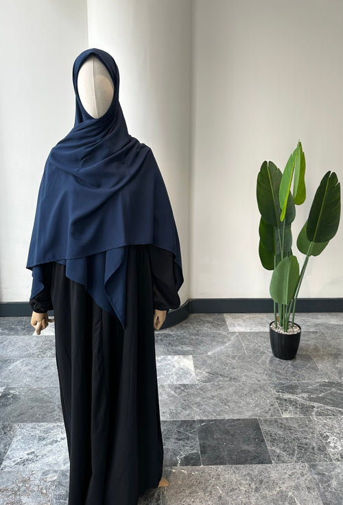 Bambu viskon eşarp -Lacivert | 140 cm