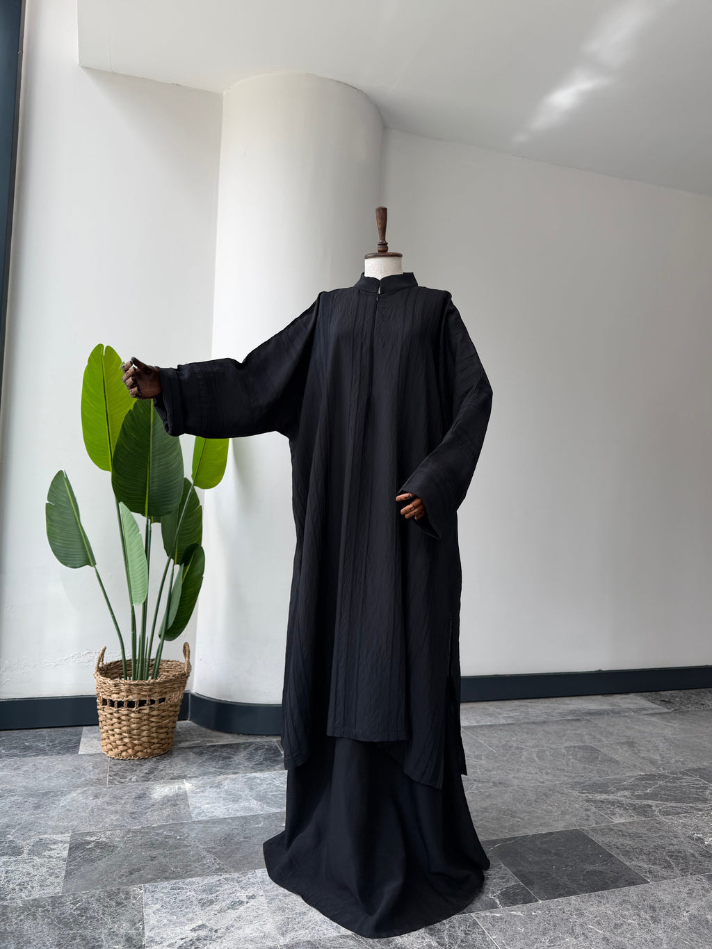 Otantik takım üstü -siyah|abaya kol