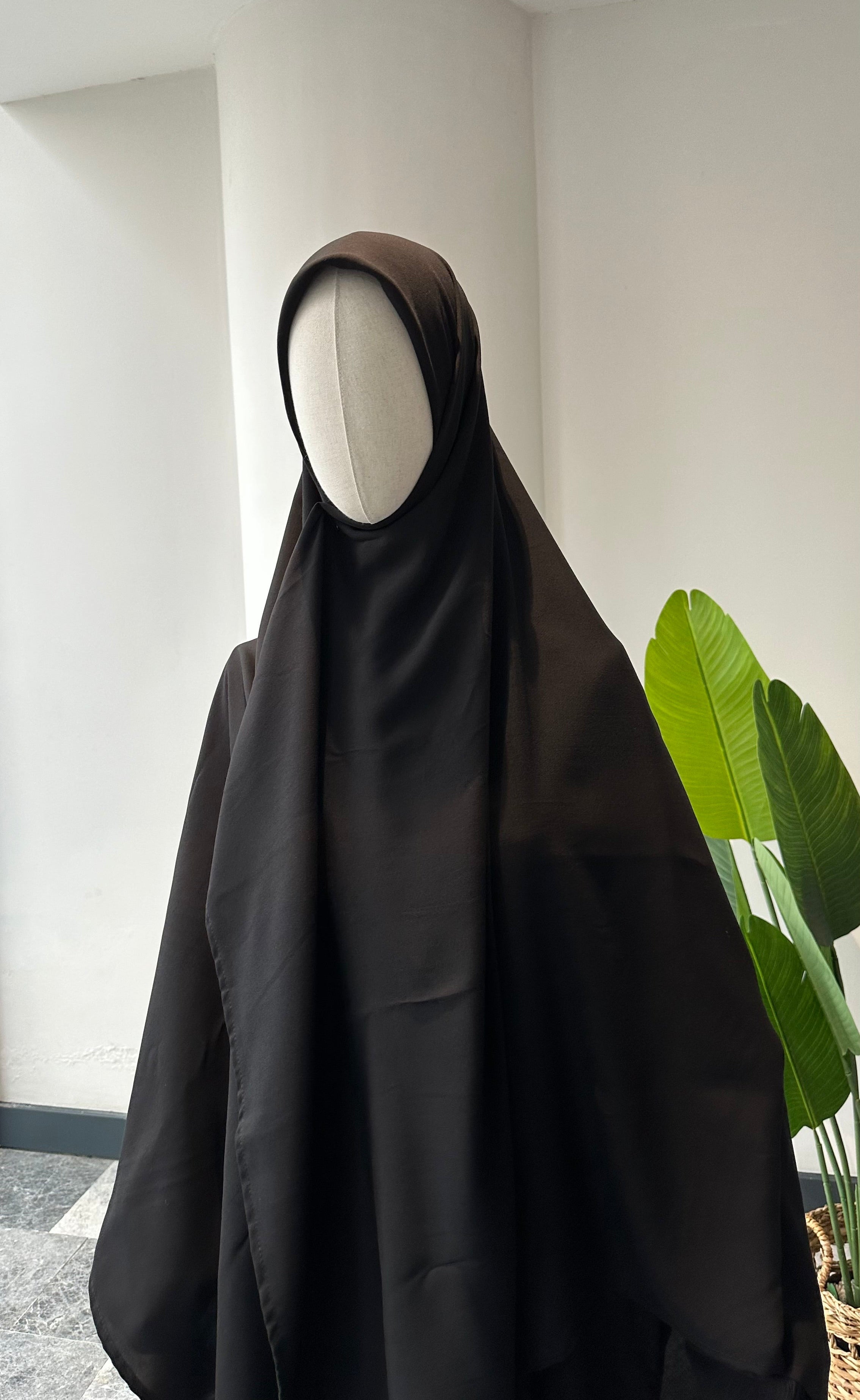 Bambu Viskon Eşarp - Siyah 140*140 cm