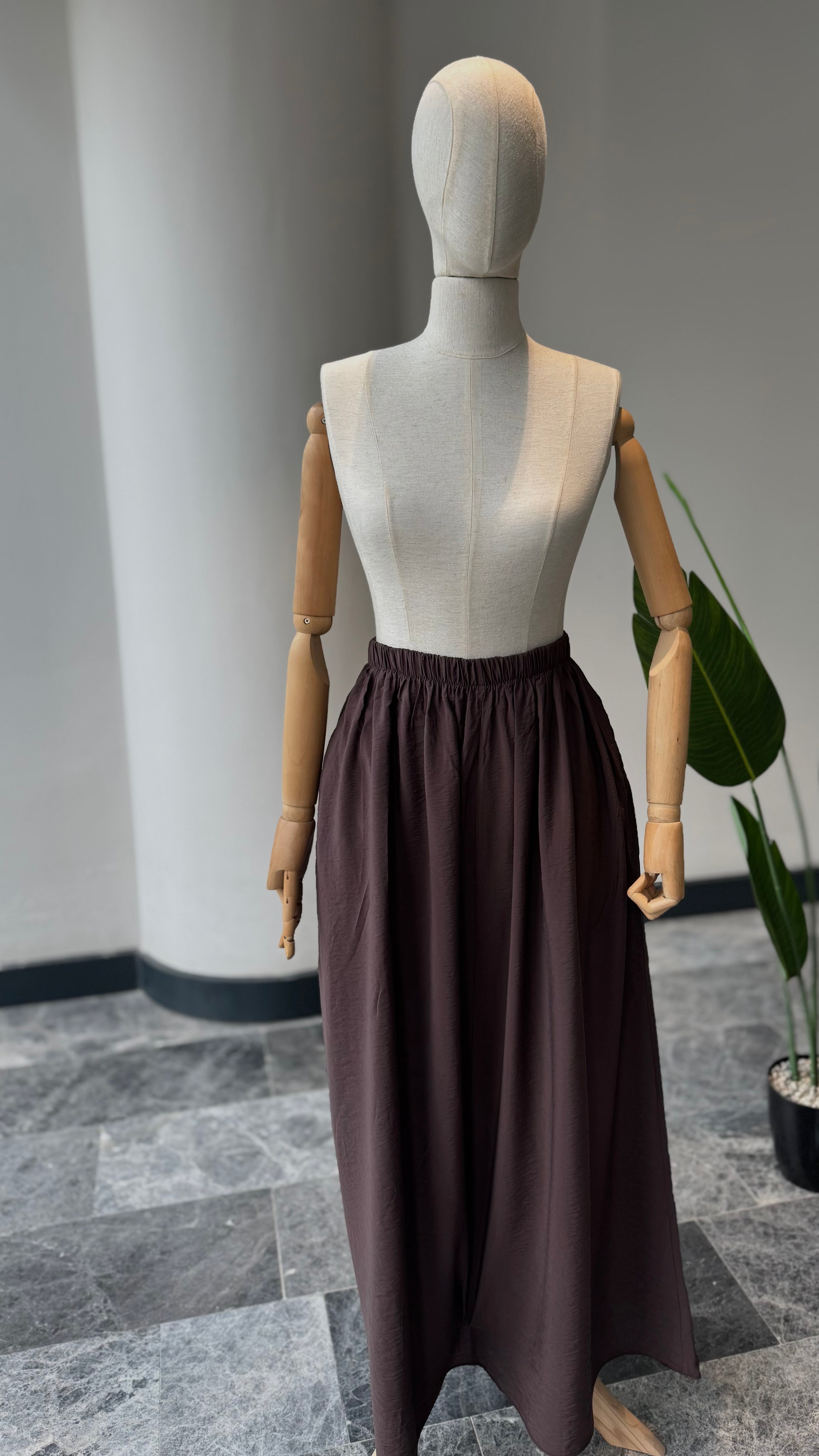 Hesna cilbab takımı -kahve